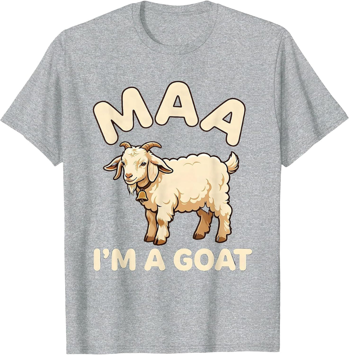Men's Maa I'm a Goat Funny Sheep Costume Halloween Party T-Shirt - Heather Grey