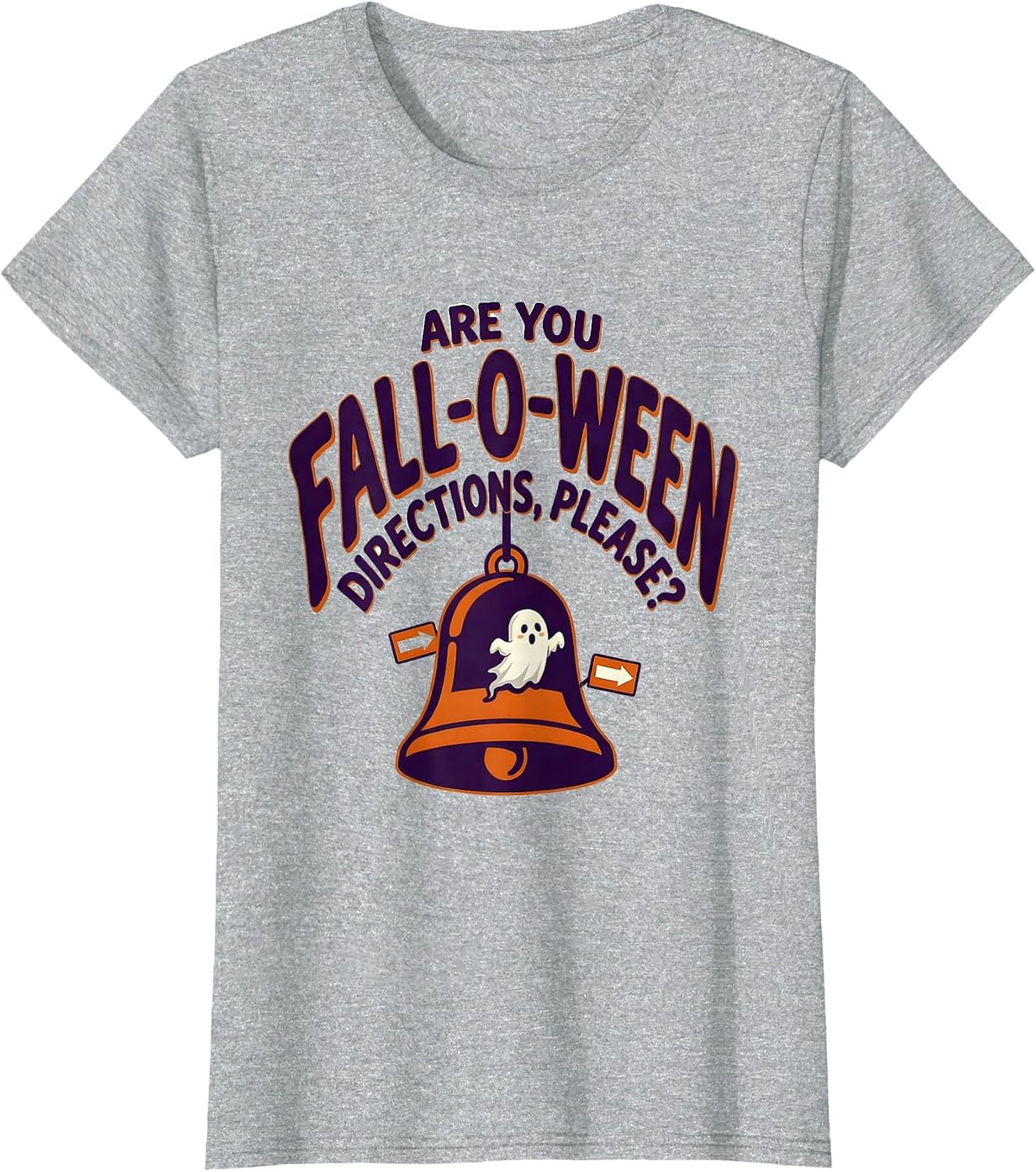 Are You Fall-O-Ween Directions, Please? Halloween Teacher T-Shirt - Heather Grey