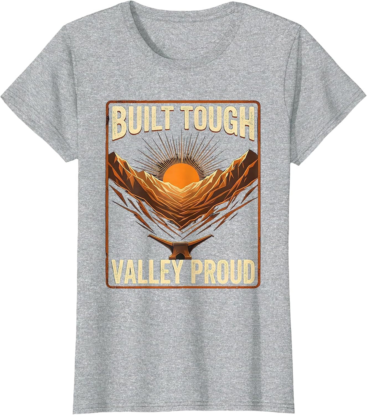 Women's Built Tough Valley Proud Valley Forge Automotive T-Shirt - Heather Grey