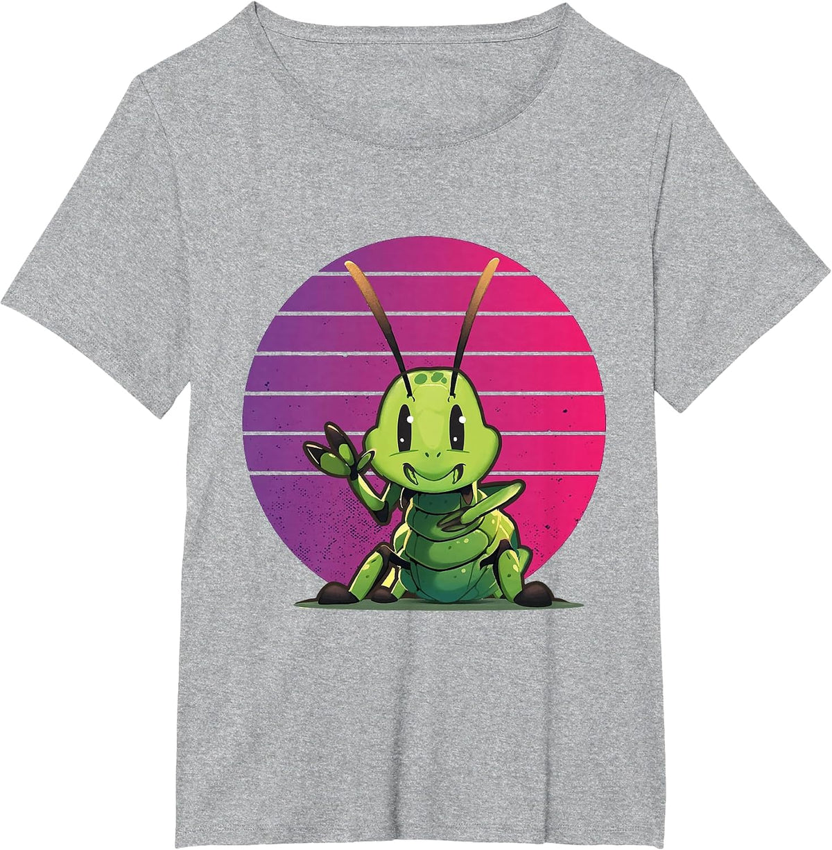 Peace Love Cricket Insects Hand Insect Nature T-Shirt - Heather Grey