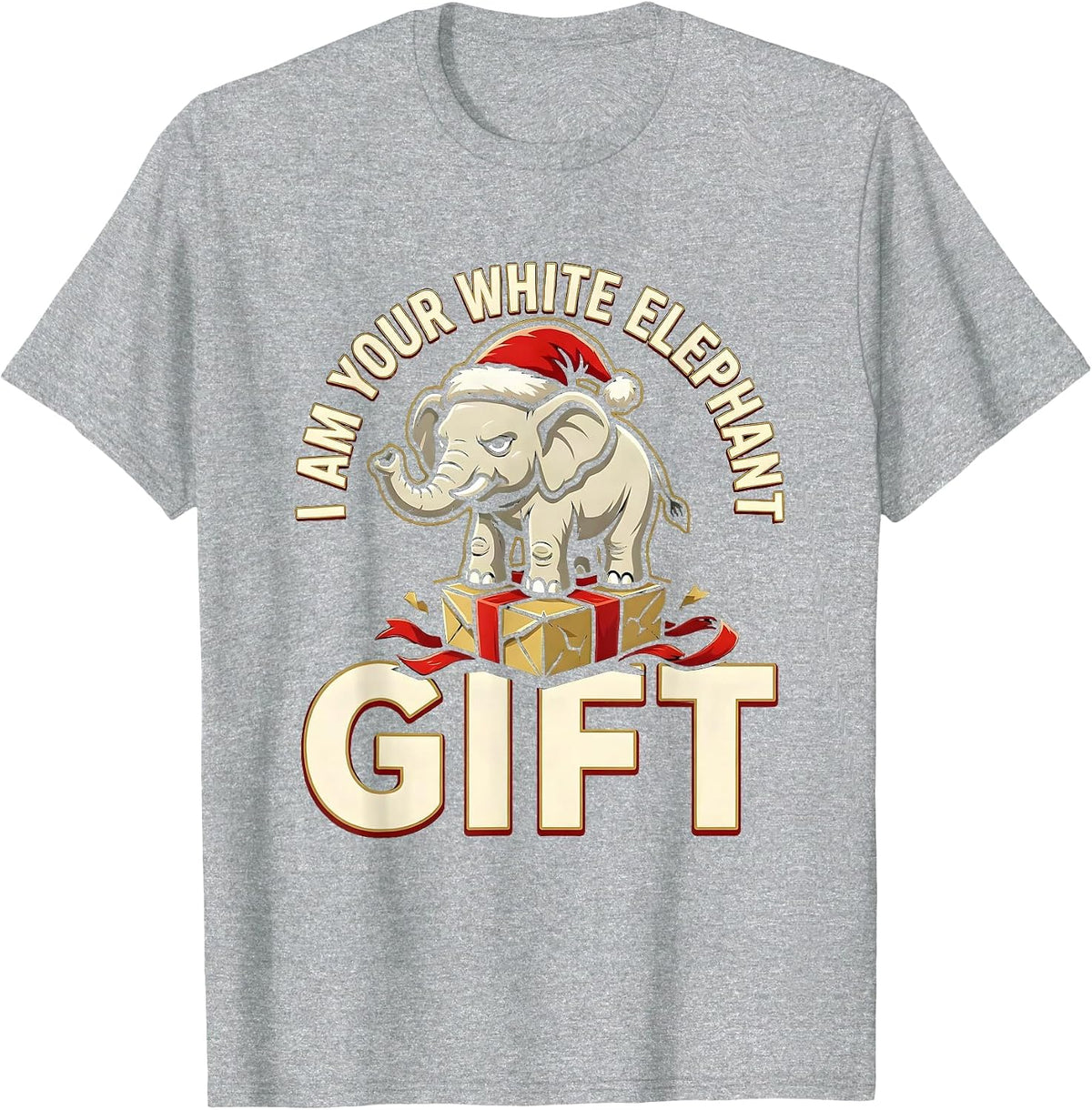 Men's I Am Your White Elephant Gift Funny White Elephant Party T-Shirt - Heather Grey