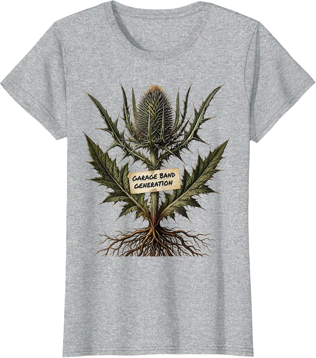Garage Band Generation 90s Rock Music Design T-Shirt - Heather Grey