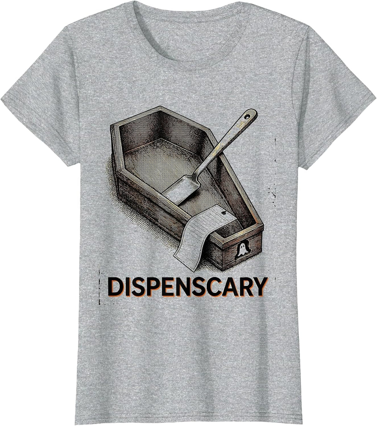 Women's Dispenscary Pharmacy Halloween Pharmacist Tech Crew T-Shirt - Heather Grey