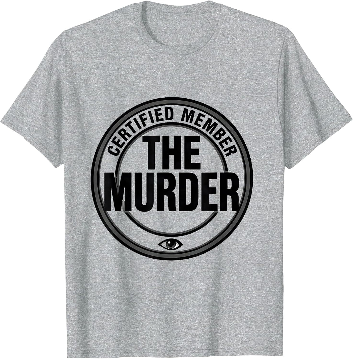 Men's Certified Member The Murder Crow Raven Bird Lover Humor T-Shirt - Heather Grey