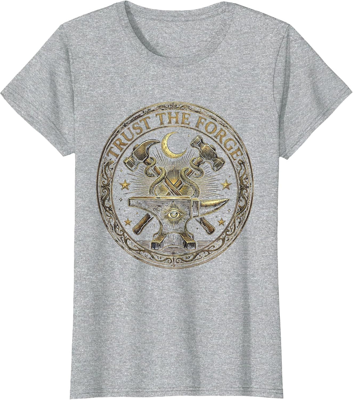 Trust the Forge Valley Forge Automotive Design T-Shirt - Heather Grey