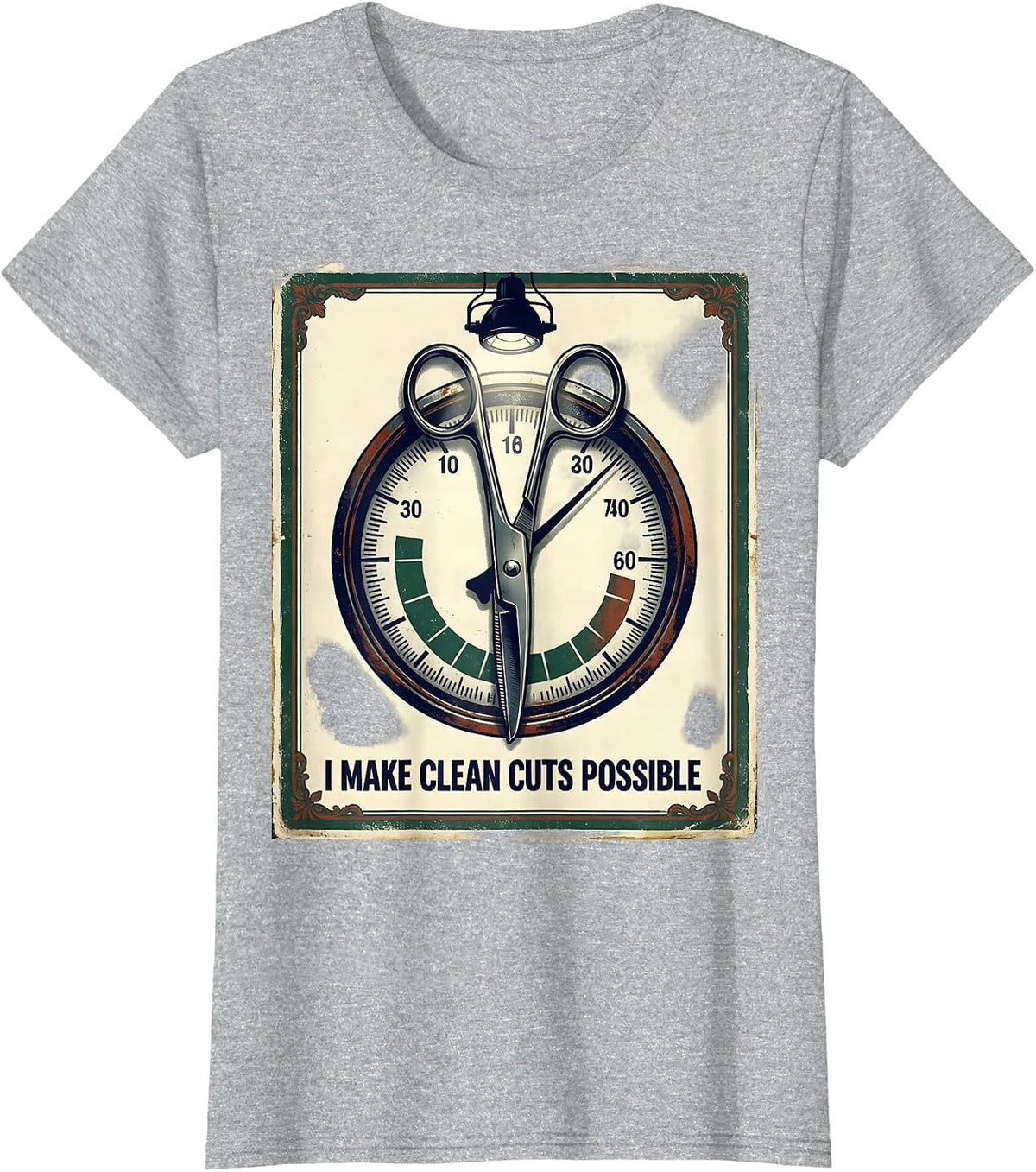 I Make Clean Cuts Possible Vintage Funny Sterile Processing T-Shirt - Heather Grey