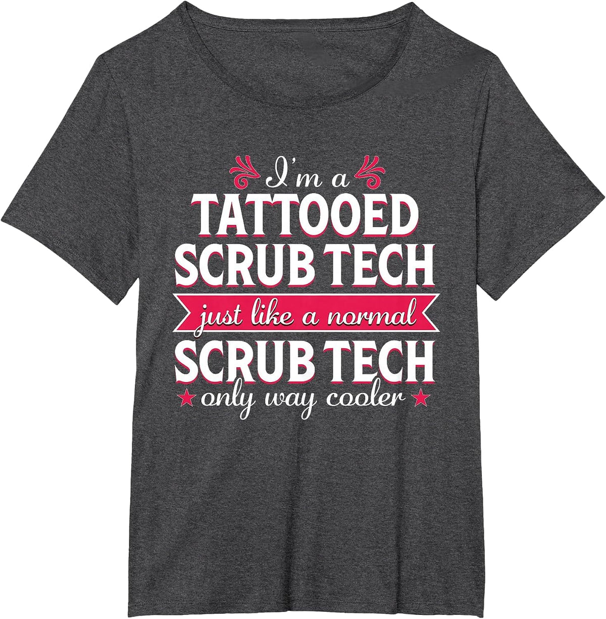 Surgical Tech Scrub Technologist Funny Tattoo Medical T-Shirt - Dark Heather Grey