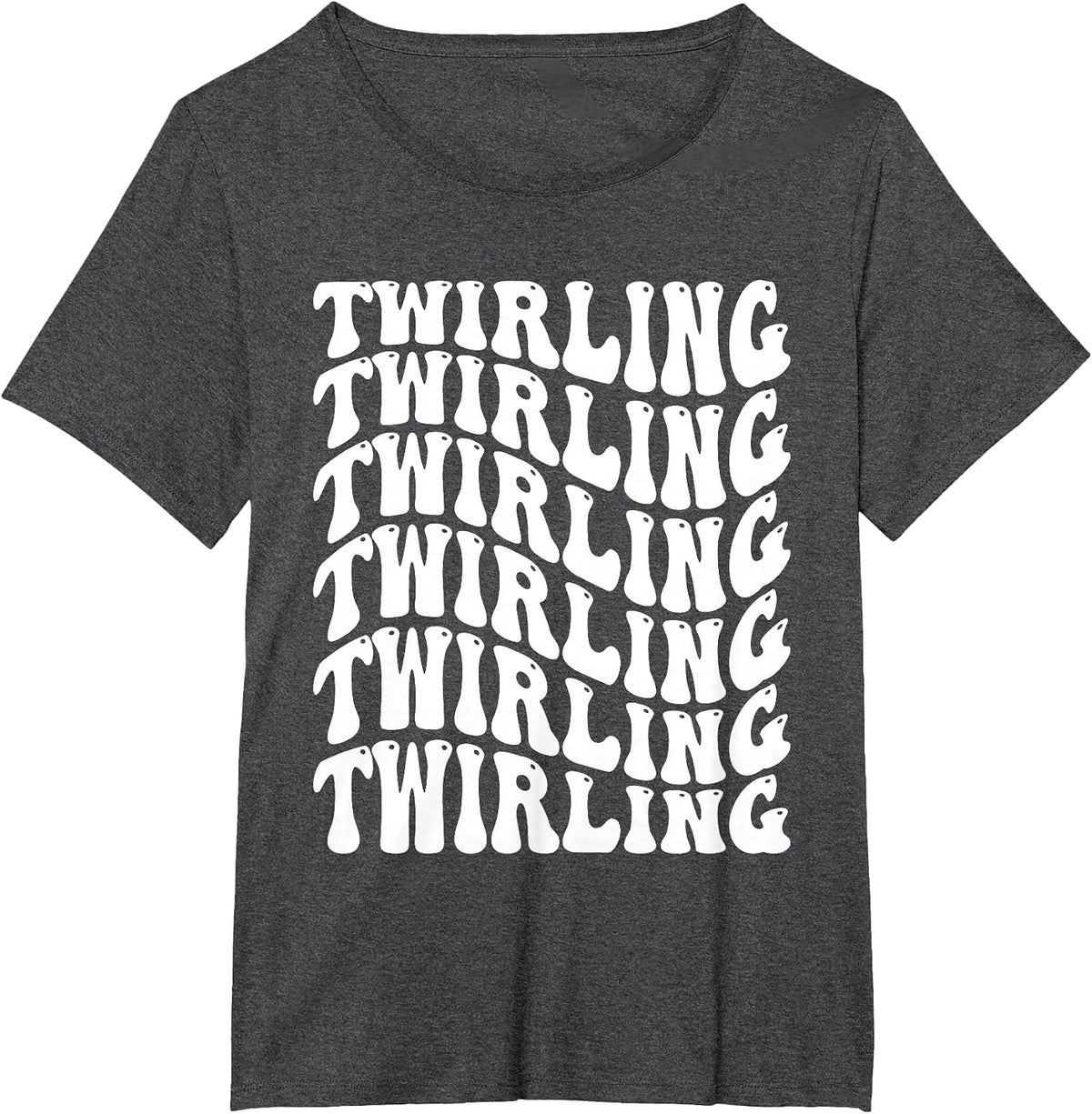 Twirling Twirler Majorettes Baton Twirling T-Shirt - Dark Heather Grey