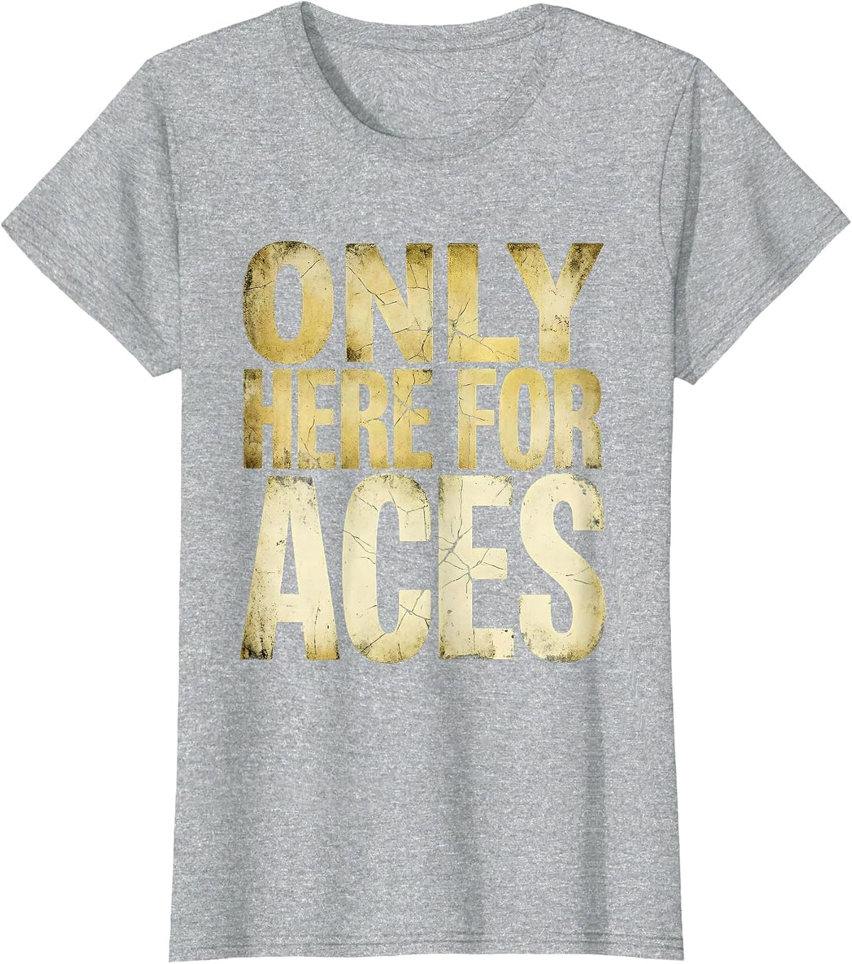 Only Here for Aces Tennis Graphic Design T-Shirt - Heather Grey