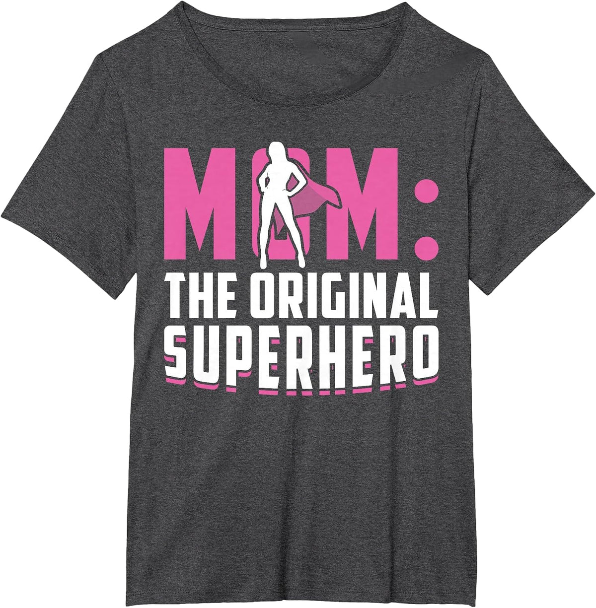 Mom - The Original Superhero - Mothers Day T-Shirt - Dark Heather Grey