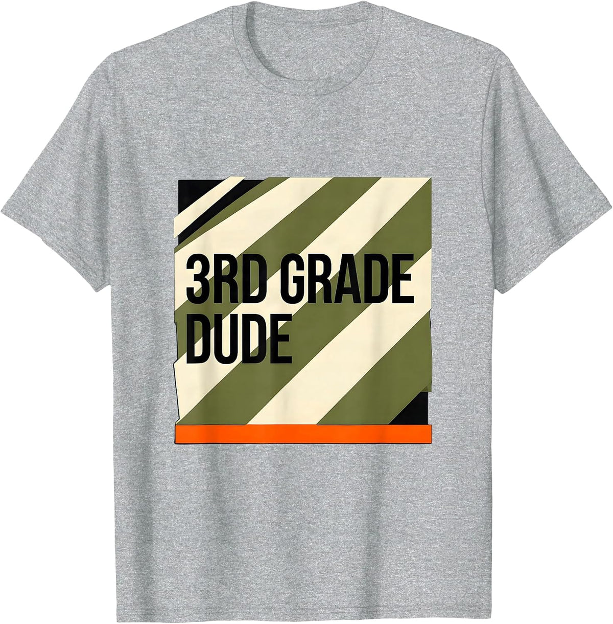 Men's 3rd Grade Dude Camo Back To School Boys Teachers T-Shirt - Heather Grey