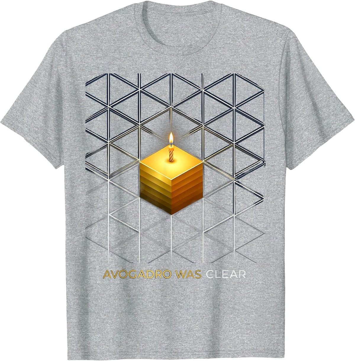 Men's Avogadro Was Clear Funny Chemistry Mole Day Student Teacher T-Shirt - Heather Grey