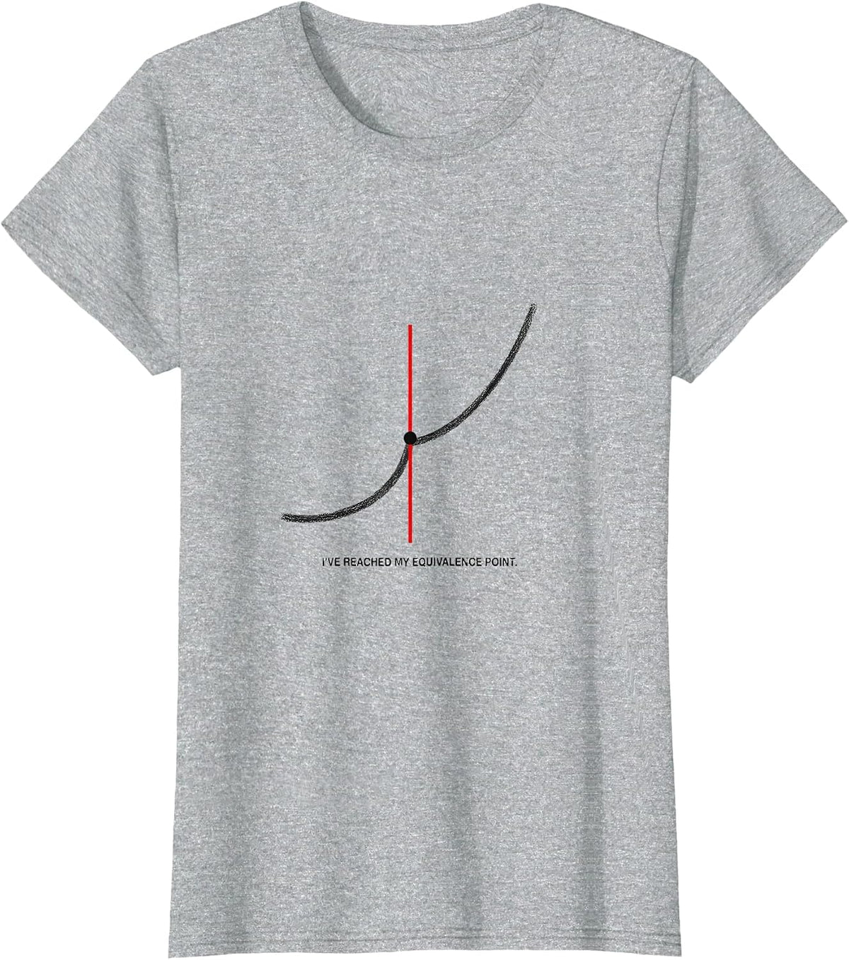 Women's I've Reached My Equivalence Point Funny Chemistry Science T-Shirt - Heather Grey
