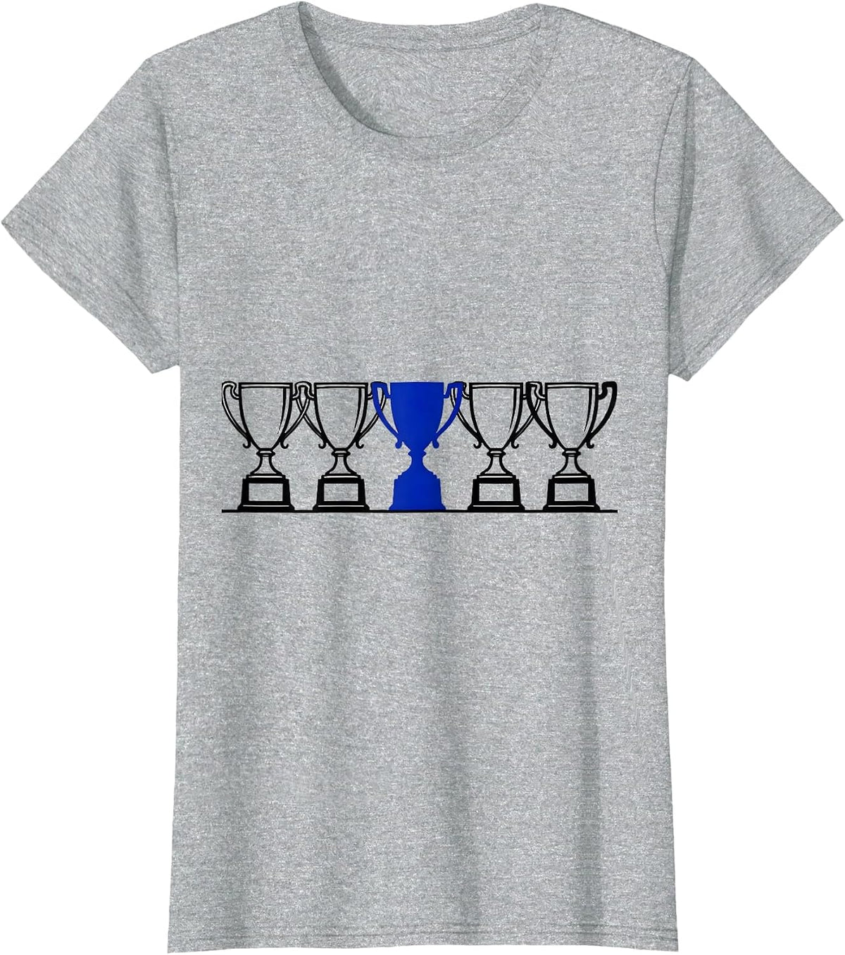Women's Favorite Son In Law Trophy Cup Humor T-Shirt - Heather Grey