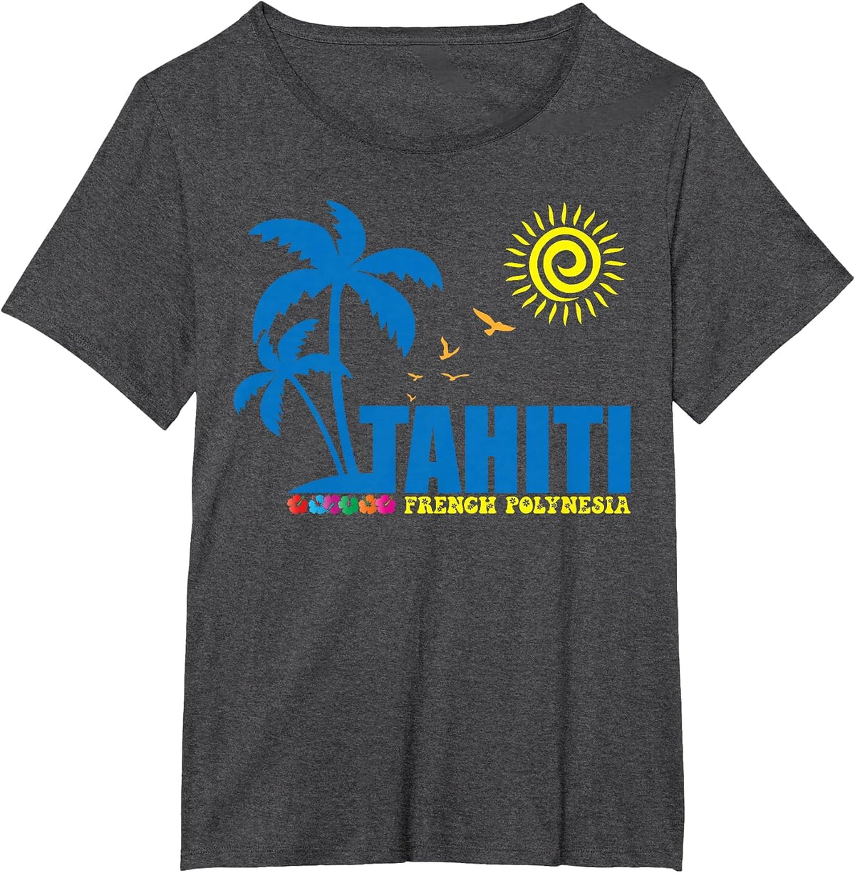Tahiti French Polynesia Souvenirs Tahiti T-Shirt - Dark Heather Grey