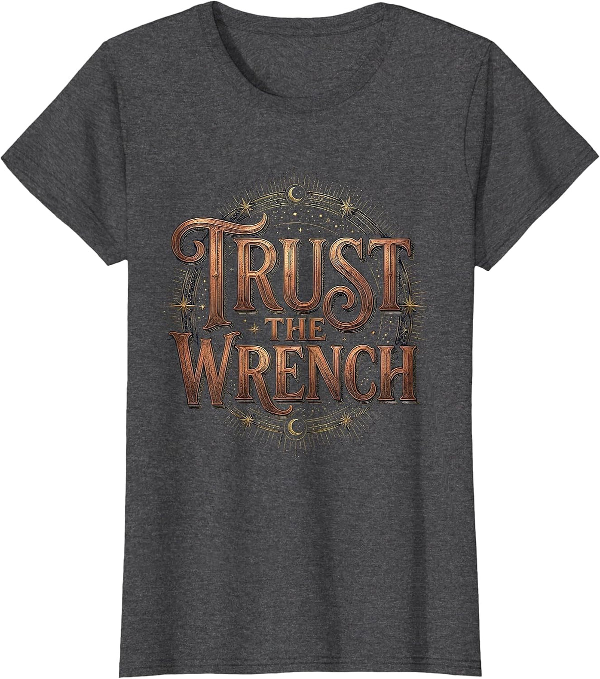 Women's Valley Forge Automotive Trust the Wrench Design T-Shirt - Dark Heather Grey