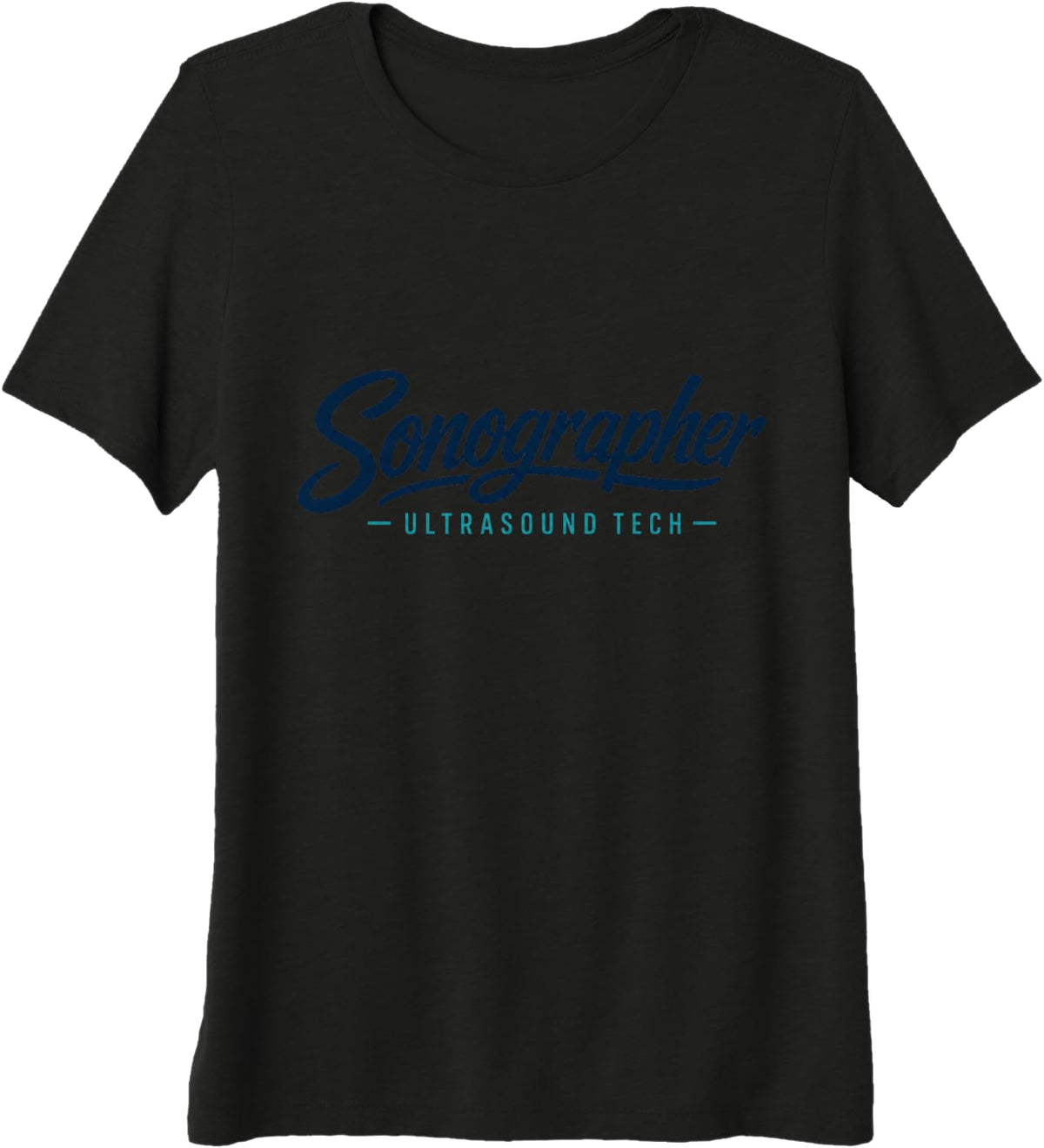 Ultrasound Technician | Sonographer Medical Imaging Tech Premium Tri-Blend T-Shirt - Black