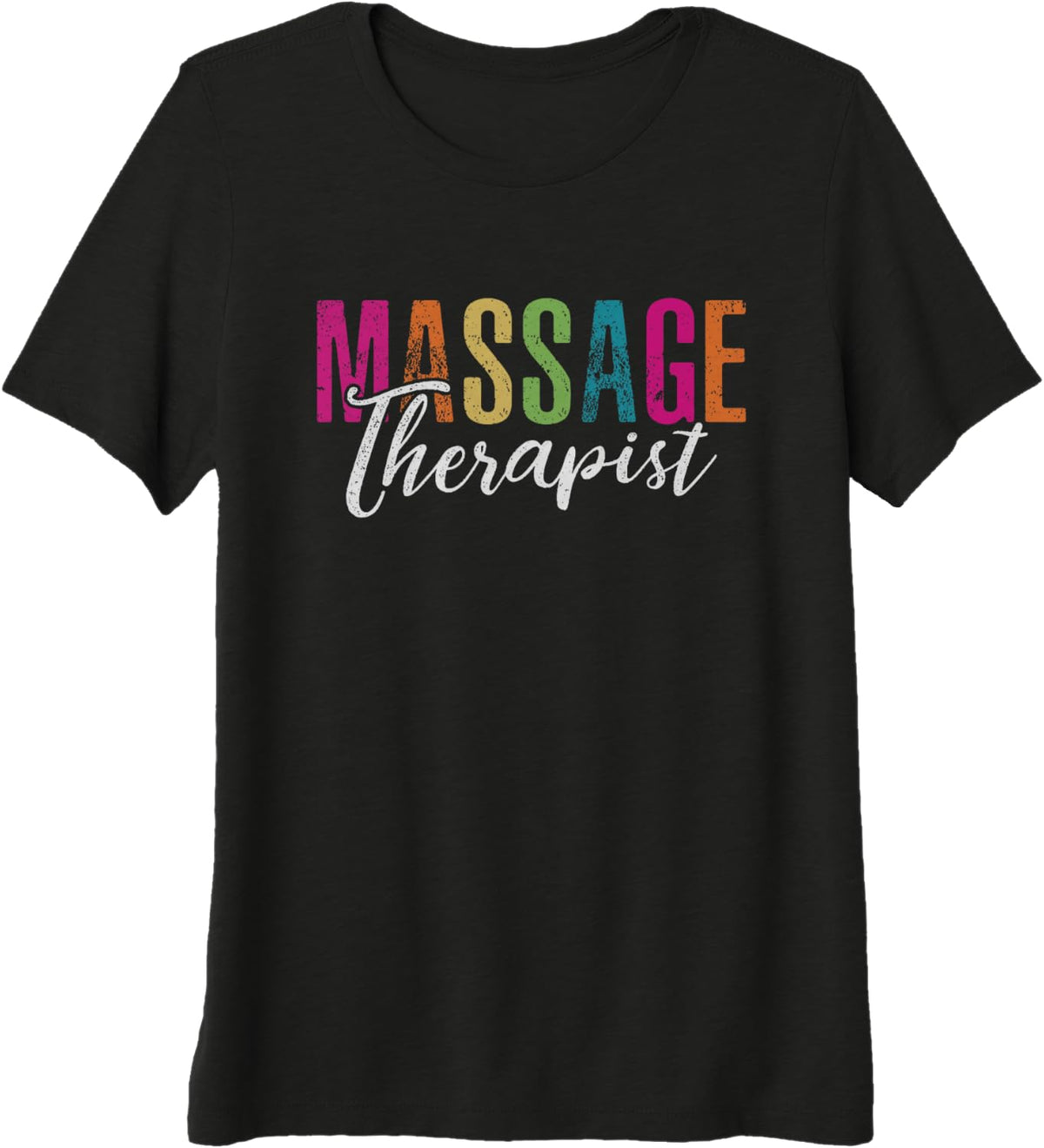 Massage Therapist Therapy LMT Masseuse Premium Tri-blend T-Shirt - Black