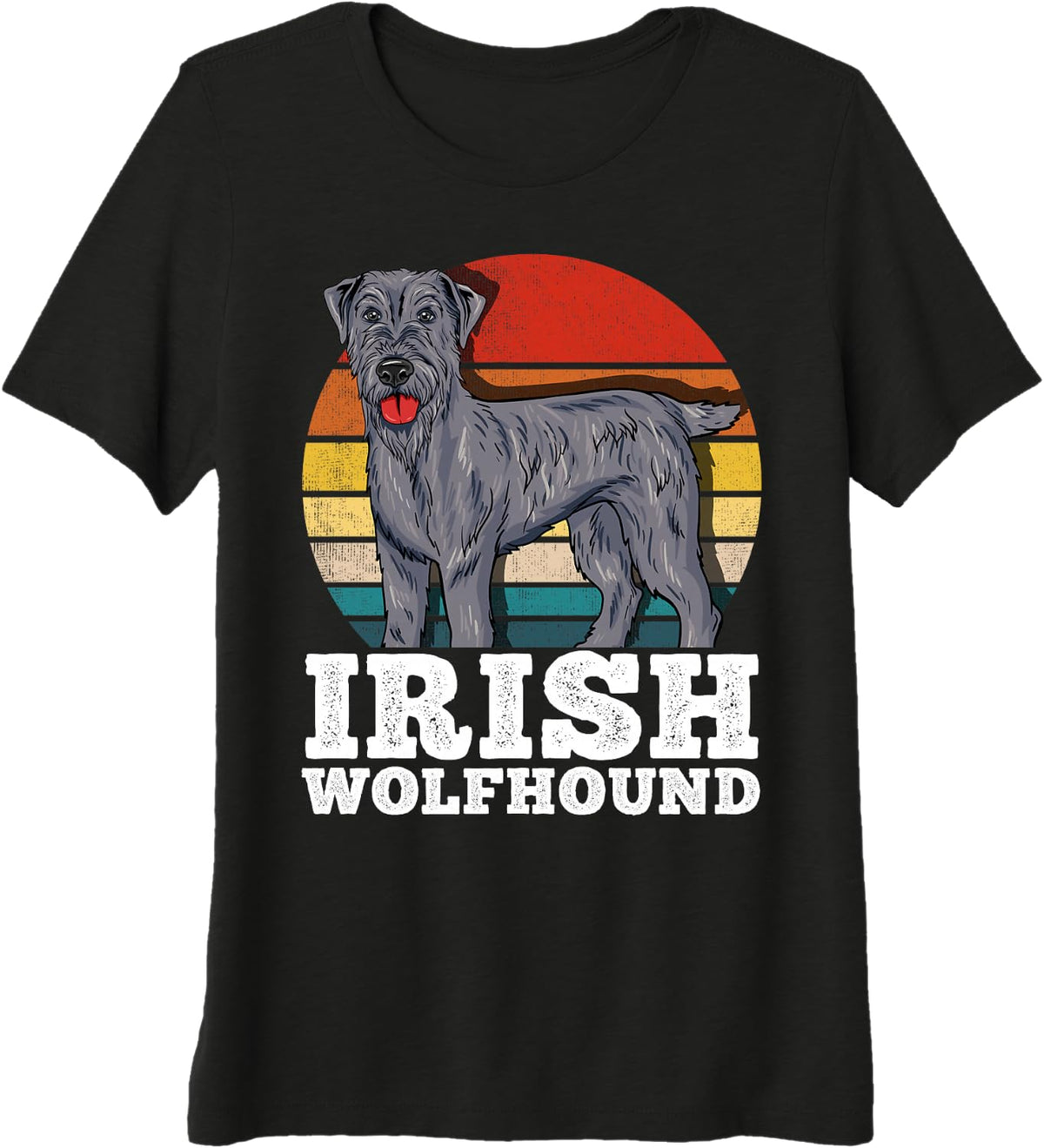 Irish Wolfhound Premium Tri-blend T-Shirt - Black