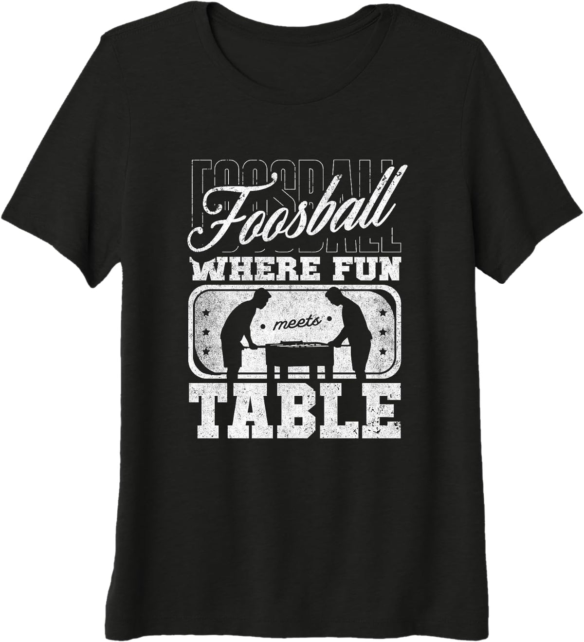 Foosball Player Table Football Foosball Quote Premium Tri-blend T-Shirt - Black