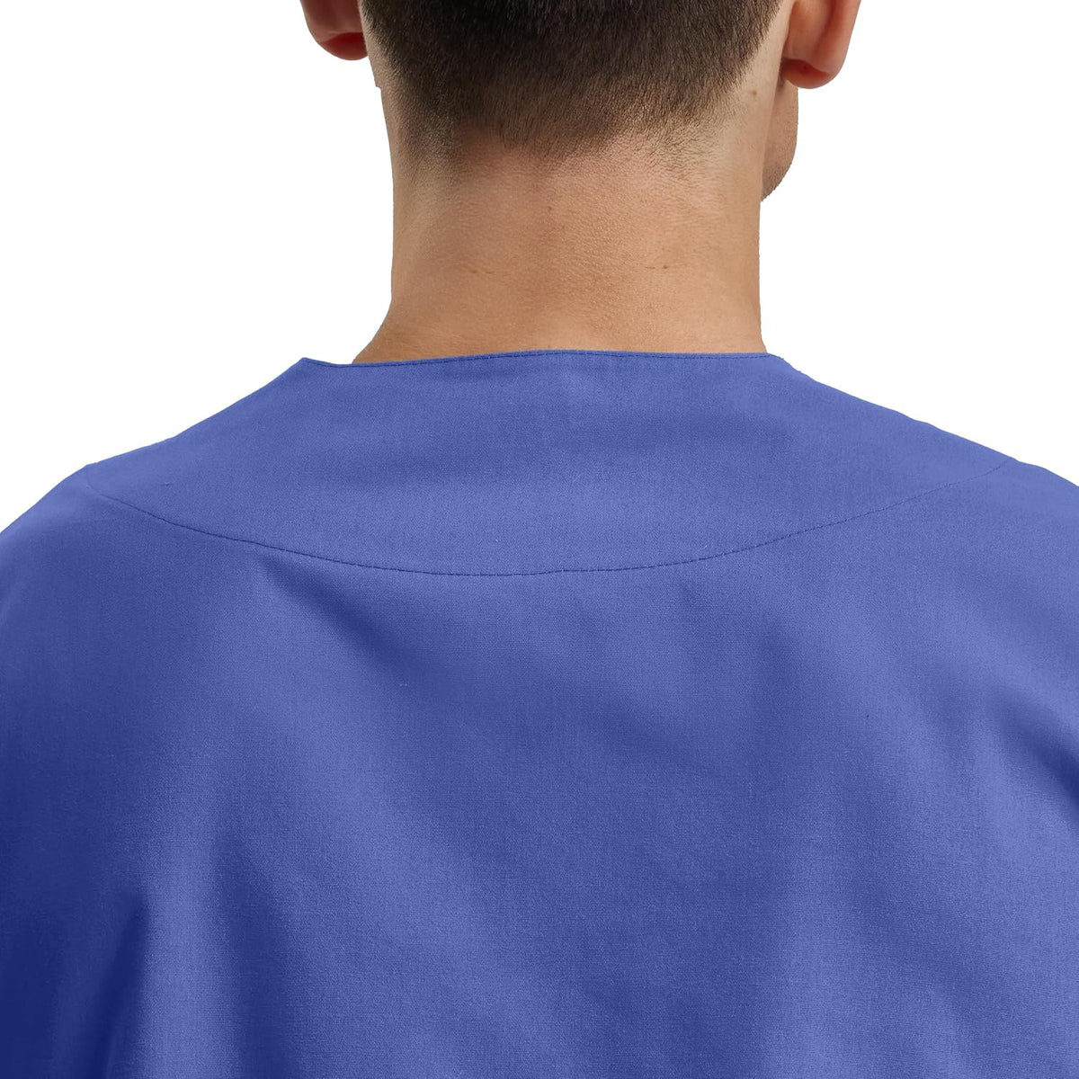 Landau Essentials Unisex Relaxed Fit Durable Breathable 3-Pocket V-Neck Scrub Top with Chest Pocket LT121 - size chart