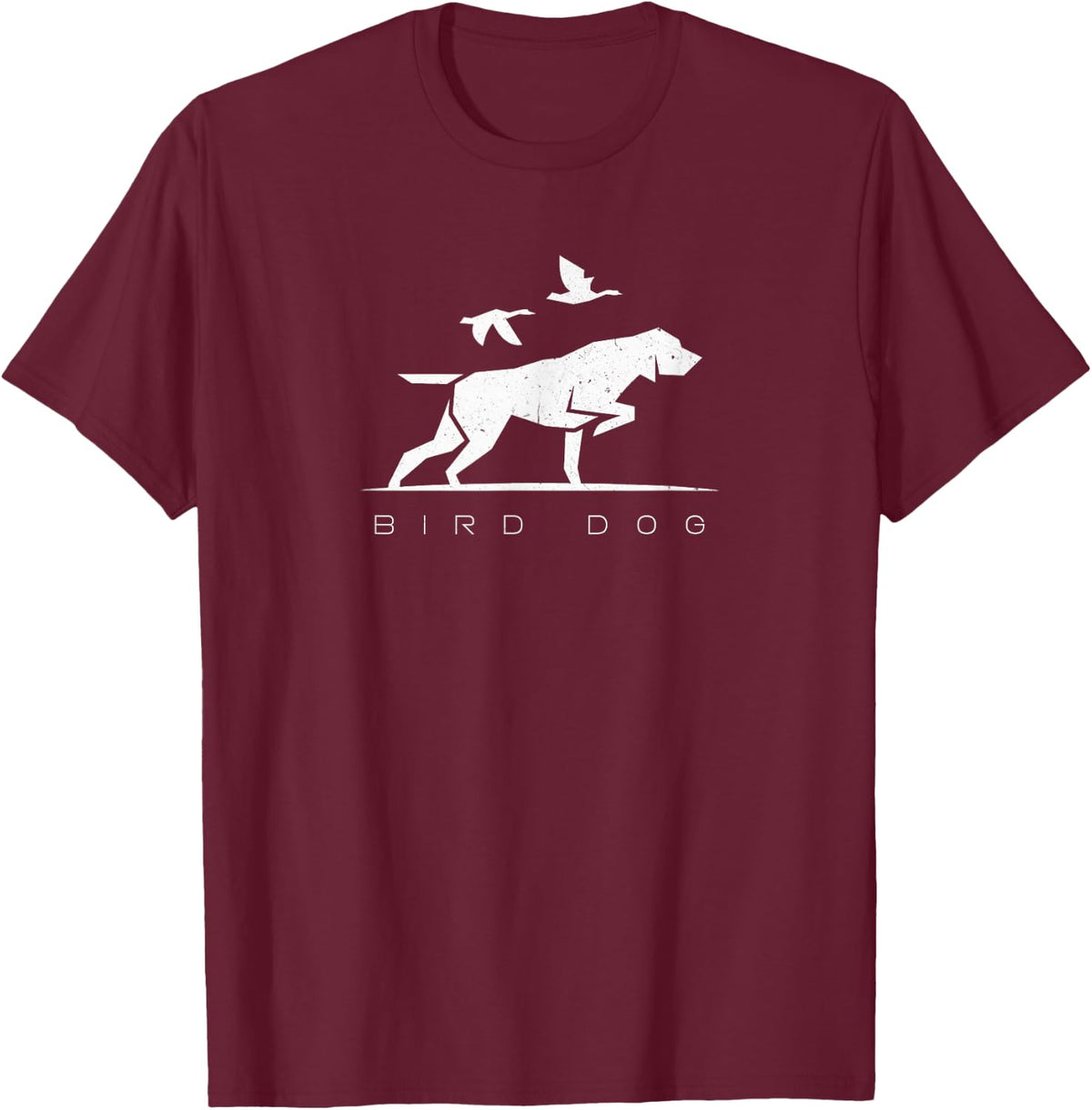 Bird Dog - Hunting T-Shirt - Burgundy