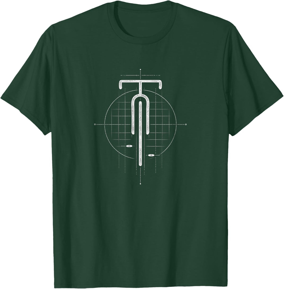 Bike Logo Minimal Retro, Cycling and Bicycle Lovers T-Shirt - Dark Green