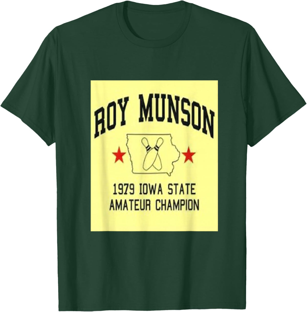 Roy Munson funny king pin bowling t shirt T-Shirt - Dark Green