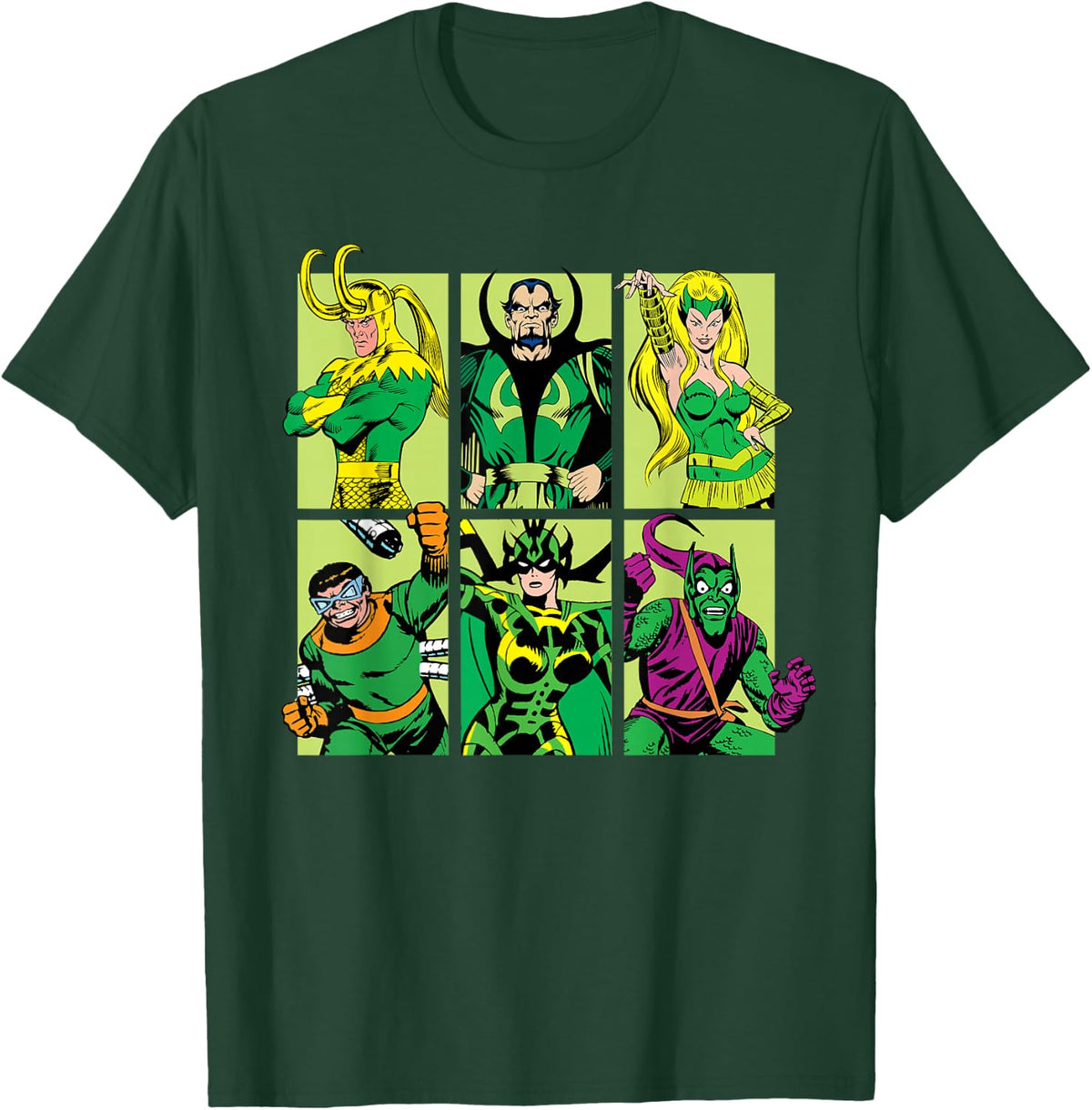 Marvel Super Heroes St. Patrick's Day Mean & Green Villains T-Shirt - Dark Green