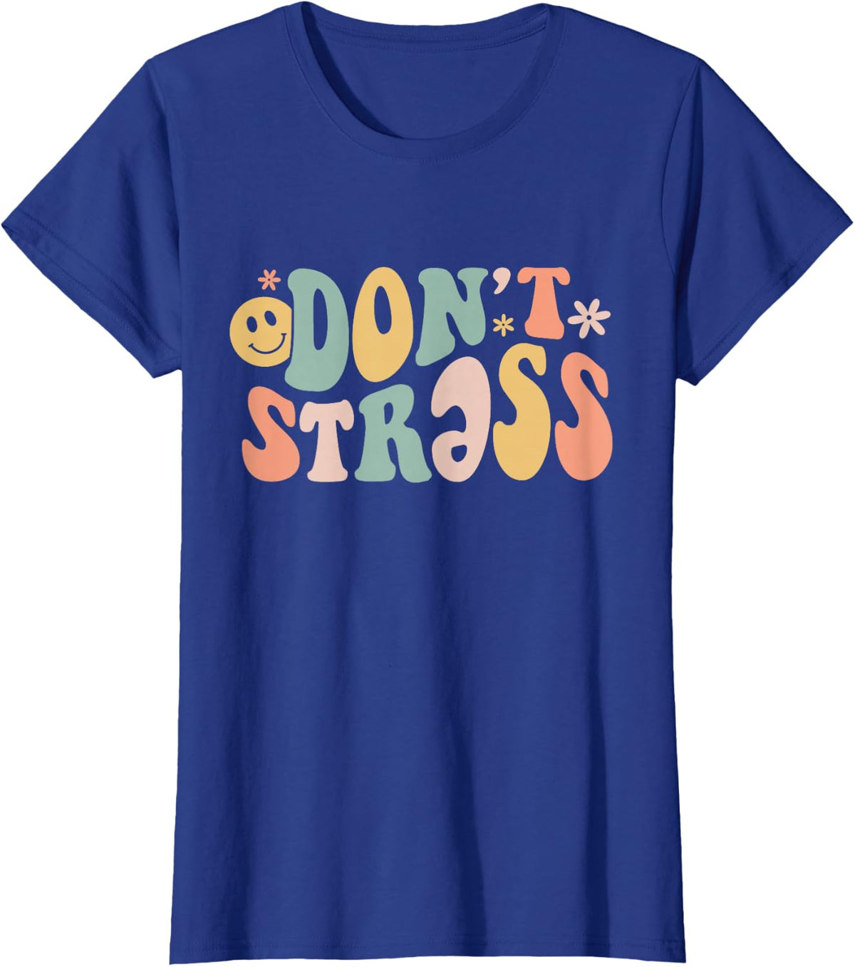 Don't Stress Schwa SLP Teacher Phonics Reading T-Shirt - Royal Blue