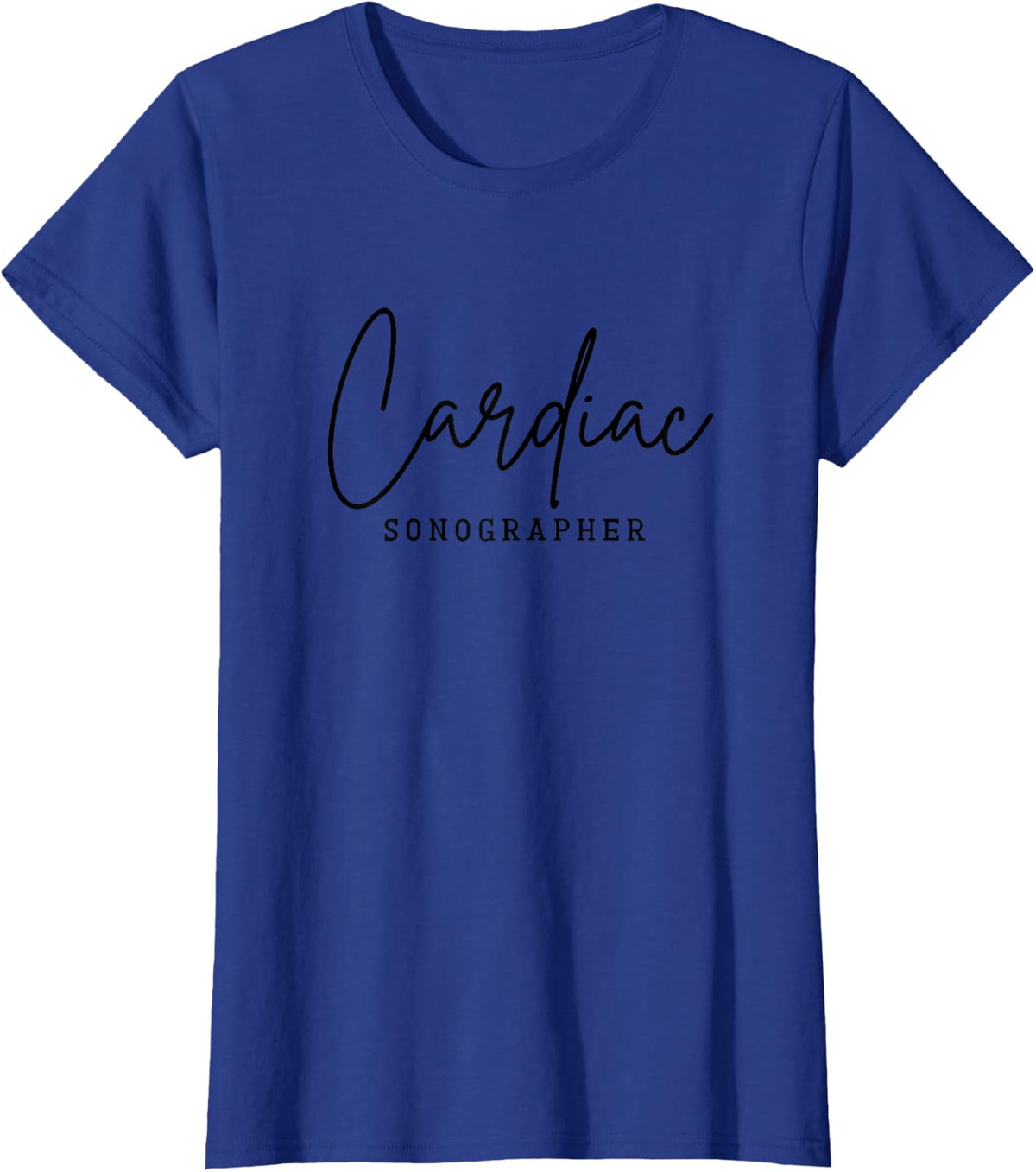 Cardiac Sonographer Cardiovascular Sonography T-Shirt - Royal Blue