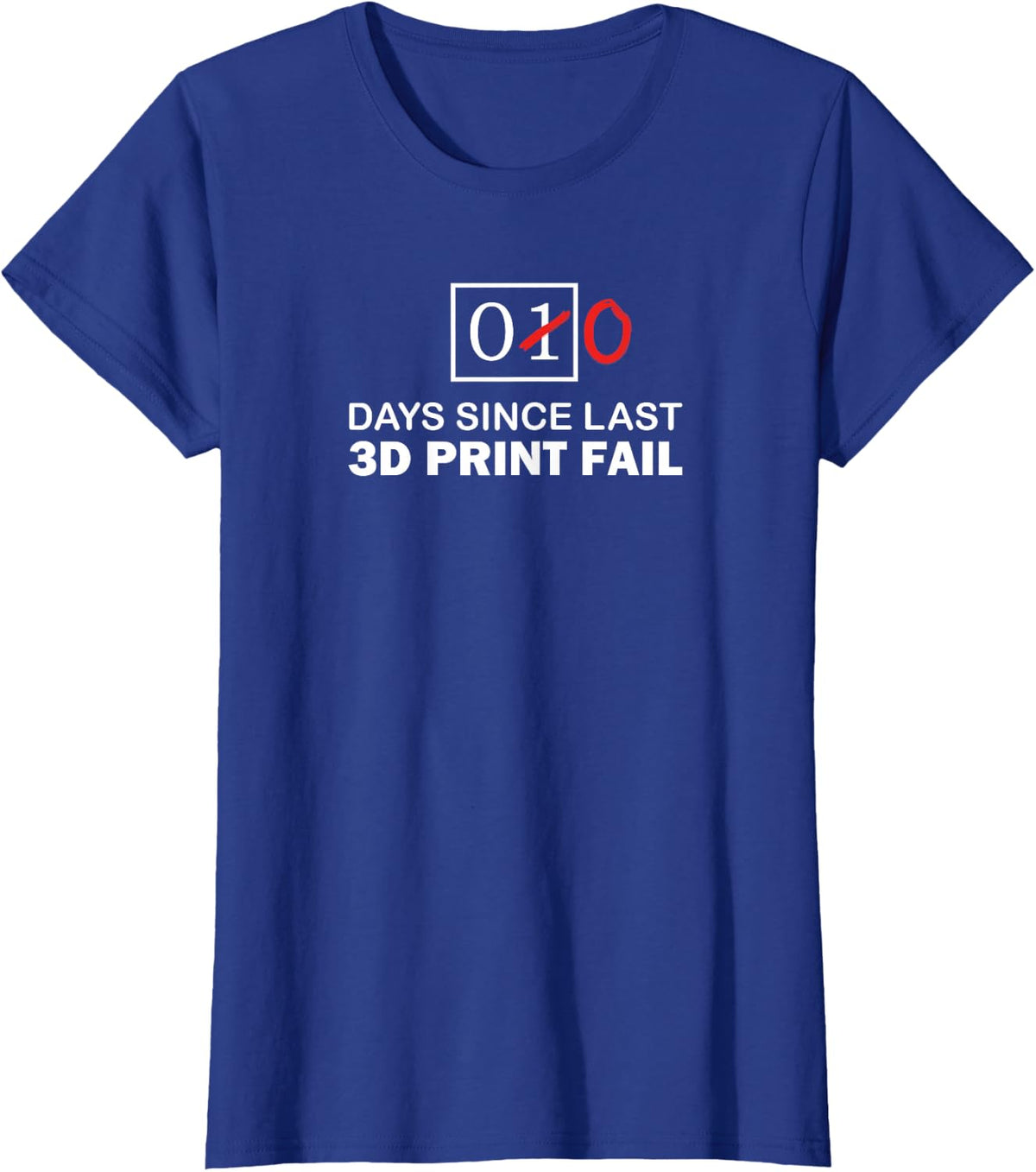 Funny 3D Printer Joke 3D Print for Men Women Gift T-Shirt - Royal Blue