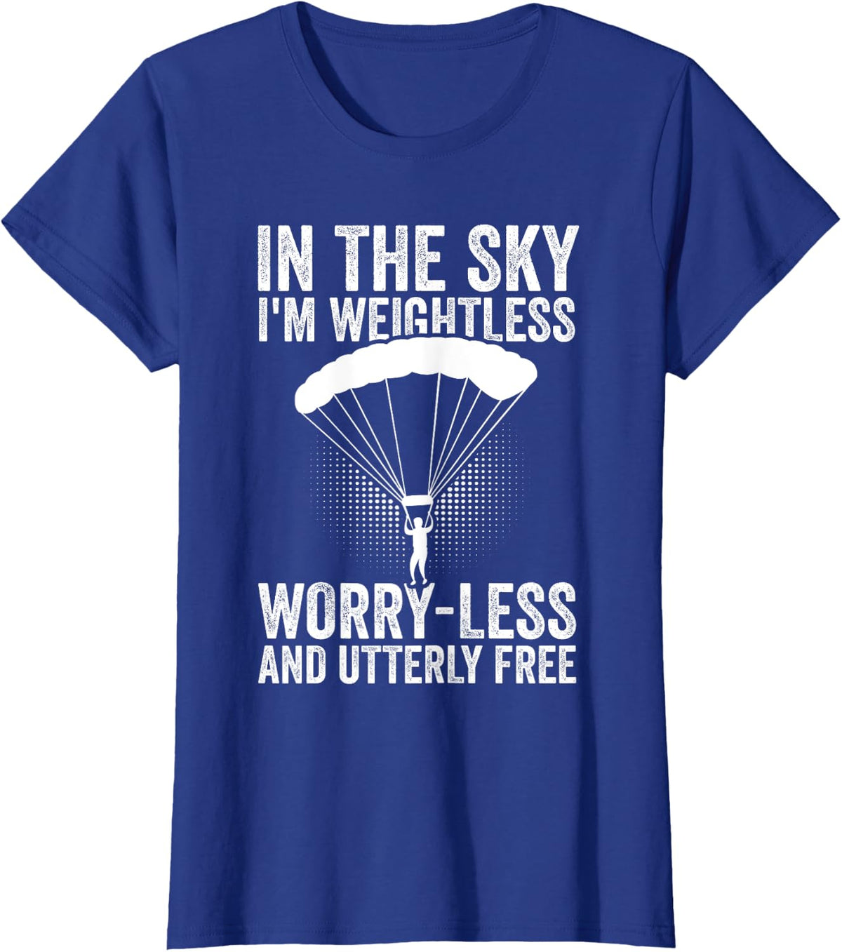 Parachuting Skydiver Skydiving T-Shirt - Royal Blue