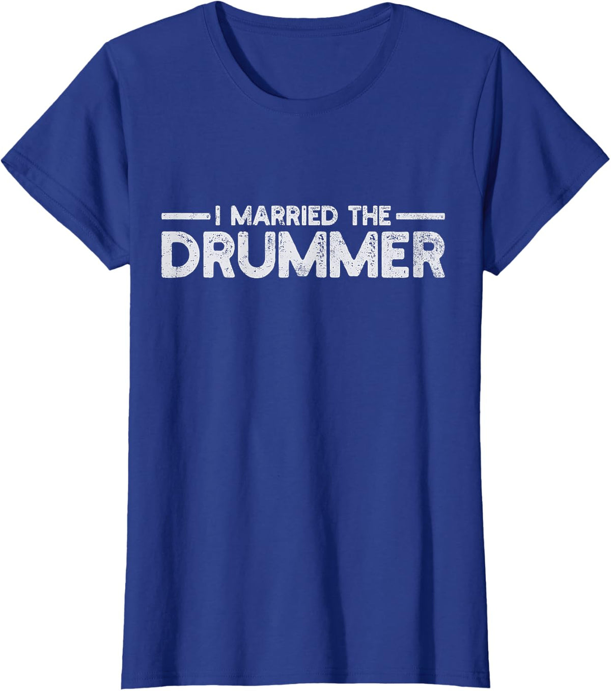 Drummer Husband Wife T-Shirt - Royal Blue