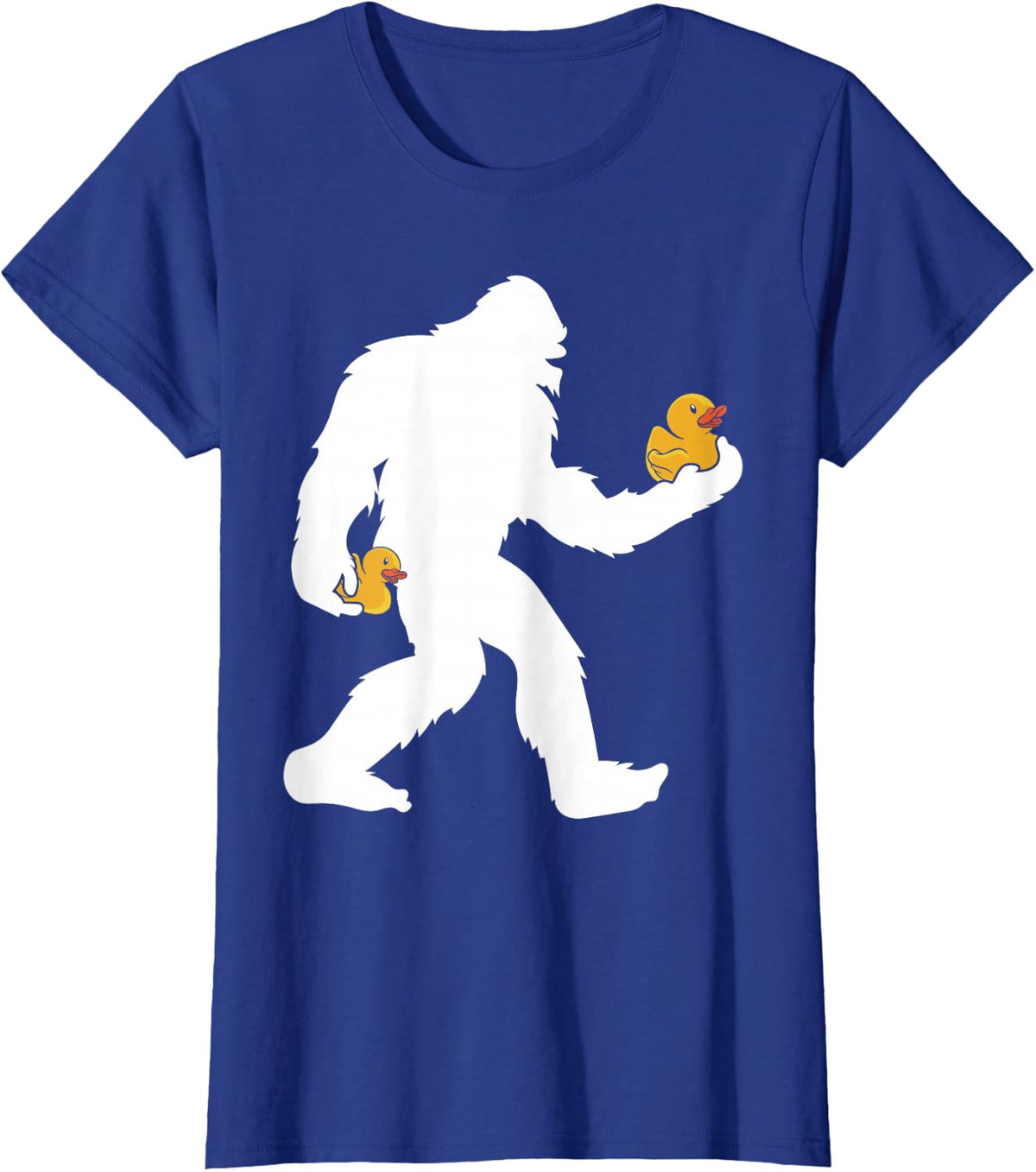 Sasquatch Big Foot Yetti Kids Rubber Duck T-Shirt - Royal Blue