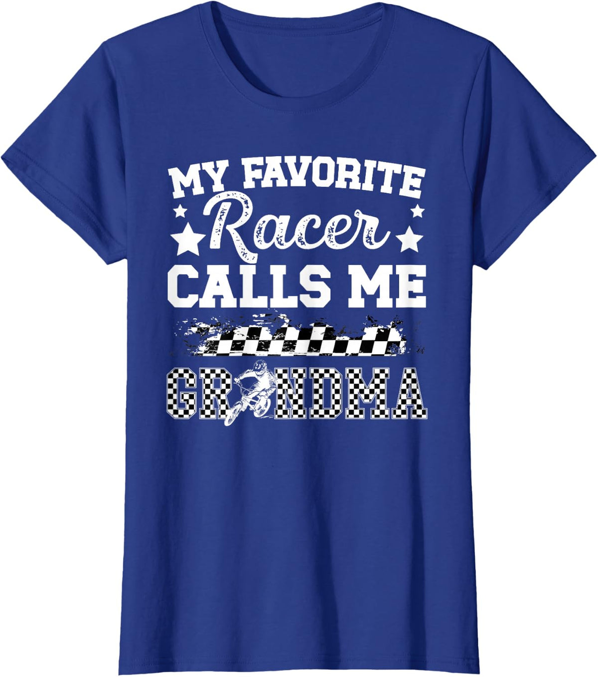 Proud BMX Grandma of A BMX Rider Grandma BMX Grandmother T-Shirt - Royal Blue