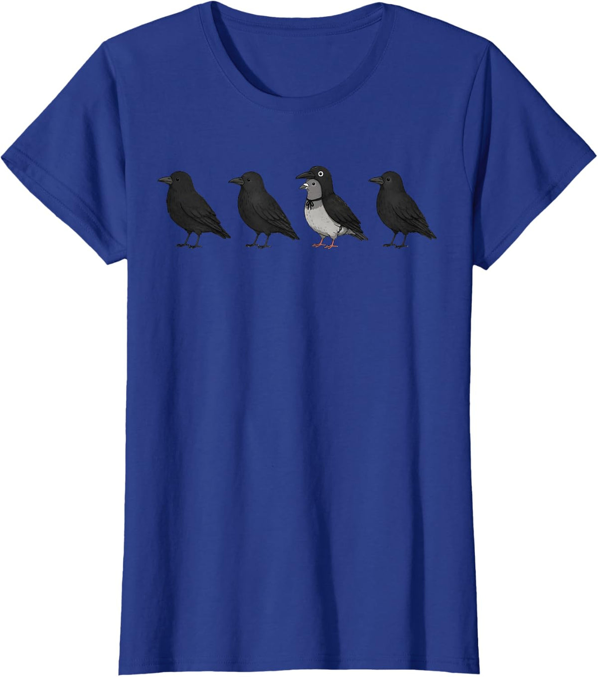 Funny Crow Imposter Bird Lover Raven Humor T-Shirt - Royal Blue