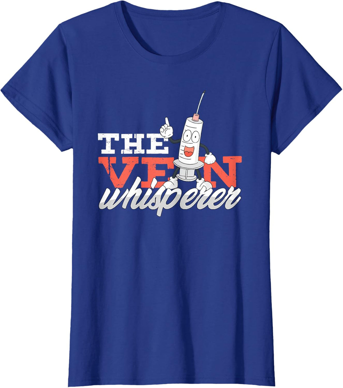 Syringe Whisper Blood Donation Slimming Phlebologist Gift T-Shirt - Royal Blue