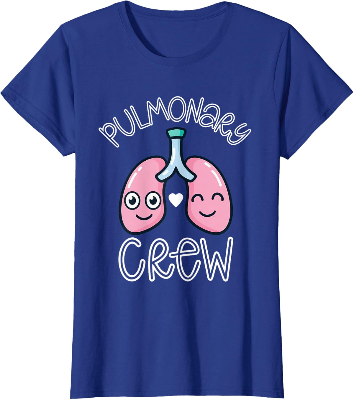 Pulmonary Nurse Crew Respiratory Lungs RT RN Therapy Week T-Shirt - Royal Blue