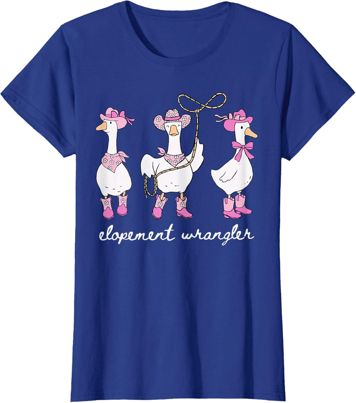 Silly Goose ABA Elopement Wrangler RBT Behavior Therapist T-Shirt - Royal Blue