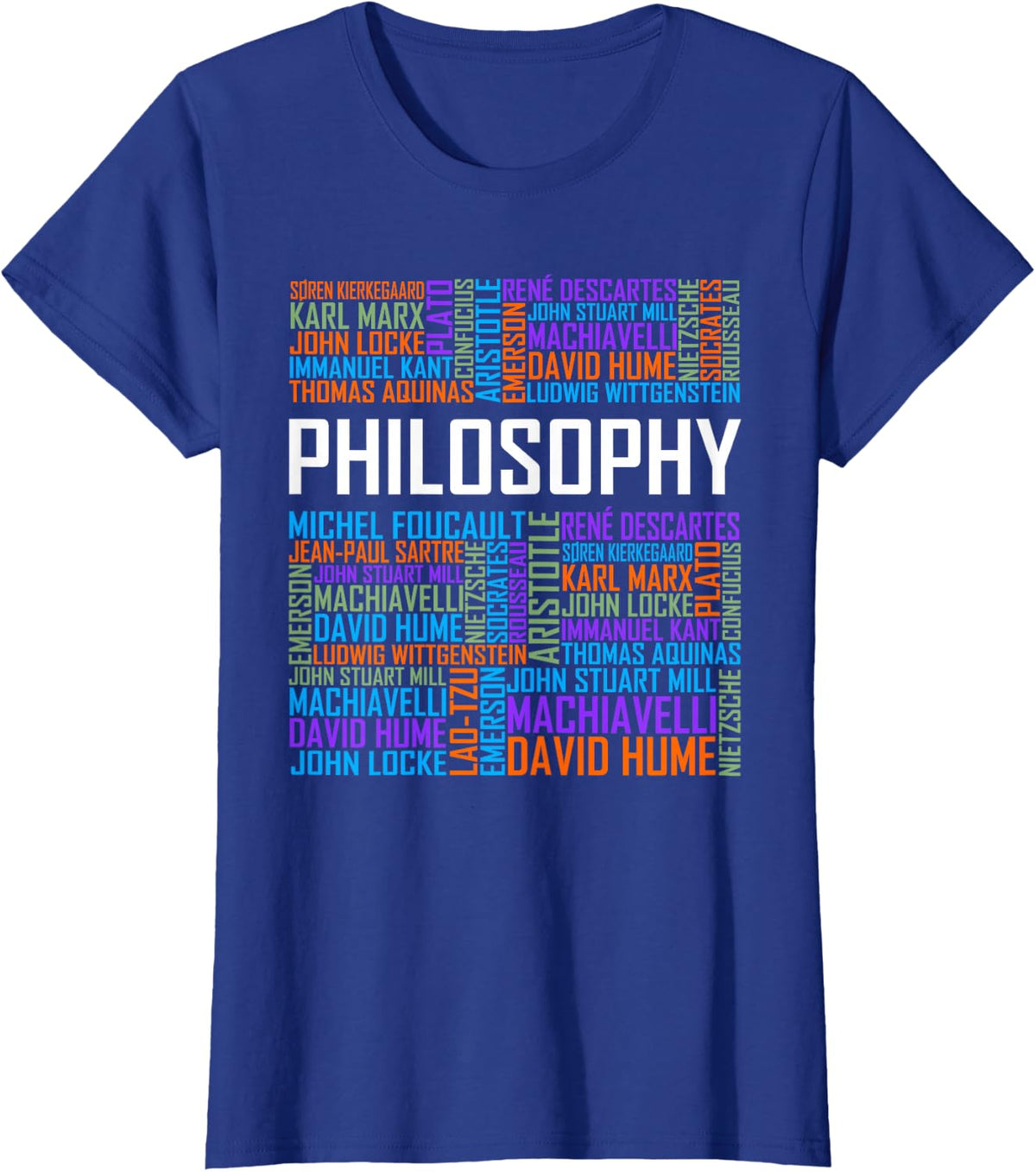 Philosophy Words Lover Gift Philosopher T-Shirt - Royal Blue