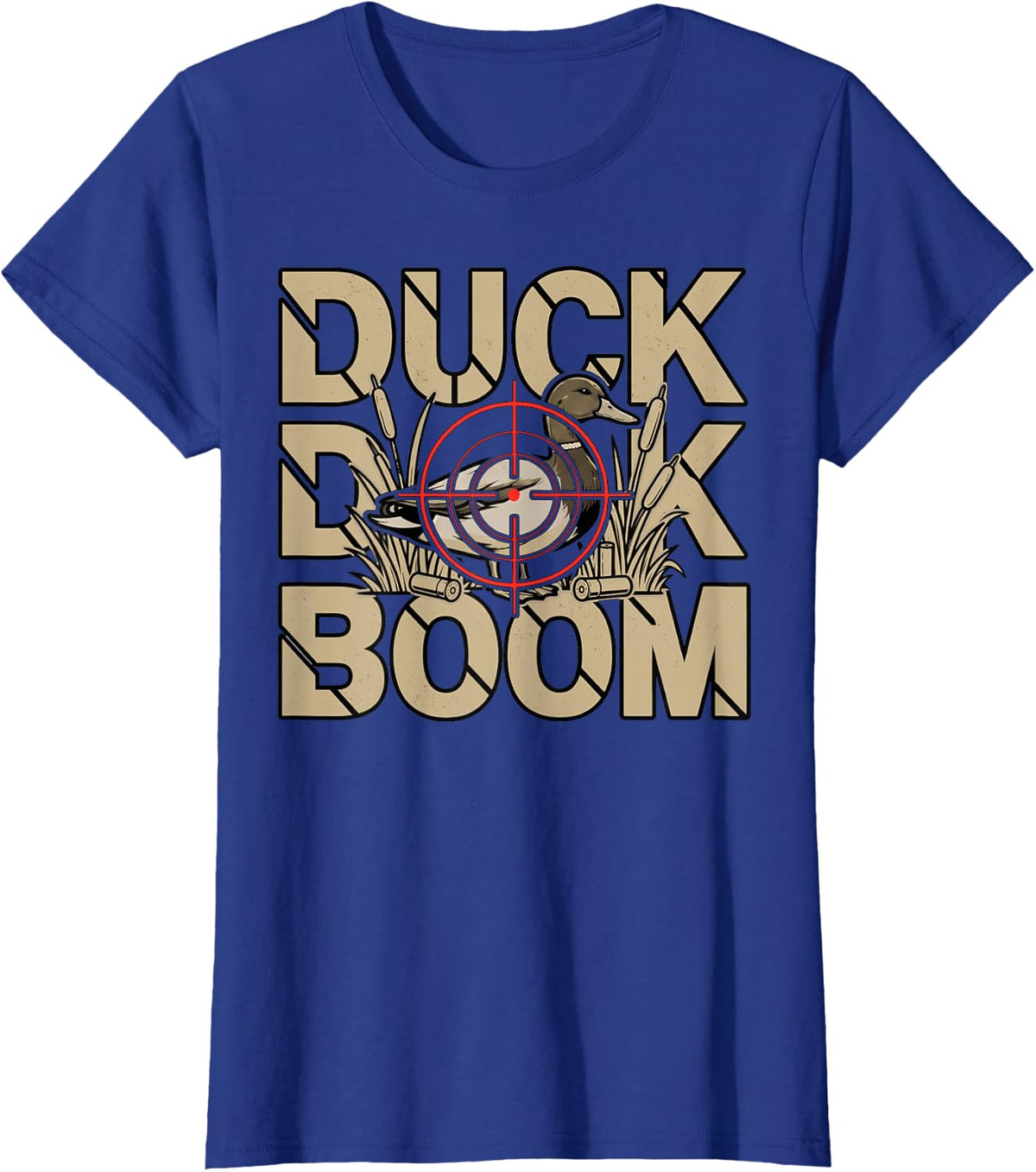 Duck Boom Duckling Waterfowl Duck Hunter T-Shirt - Royal Blue