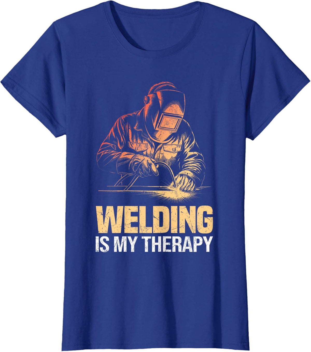 Welding Funny Metal Worker Design Graphic for Welder T-Shirt - Royal Blue