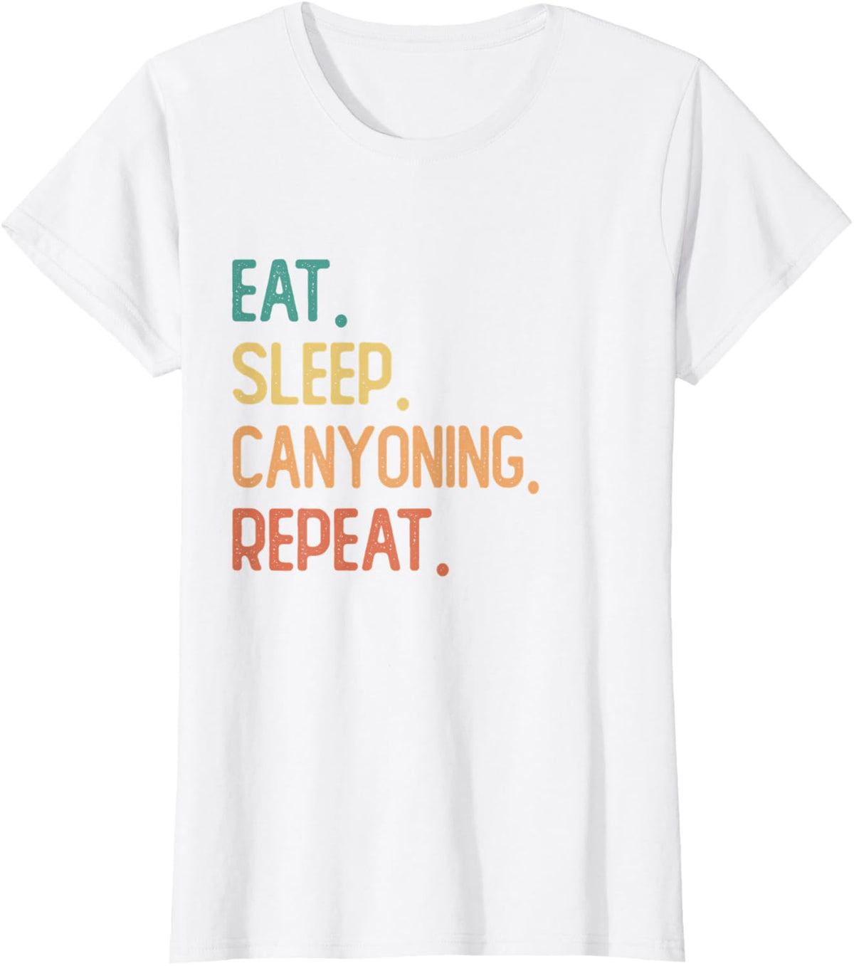 Eat Sleep Canyoning Repeat T-Shirt - White