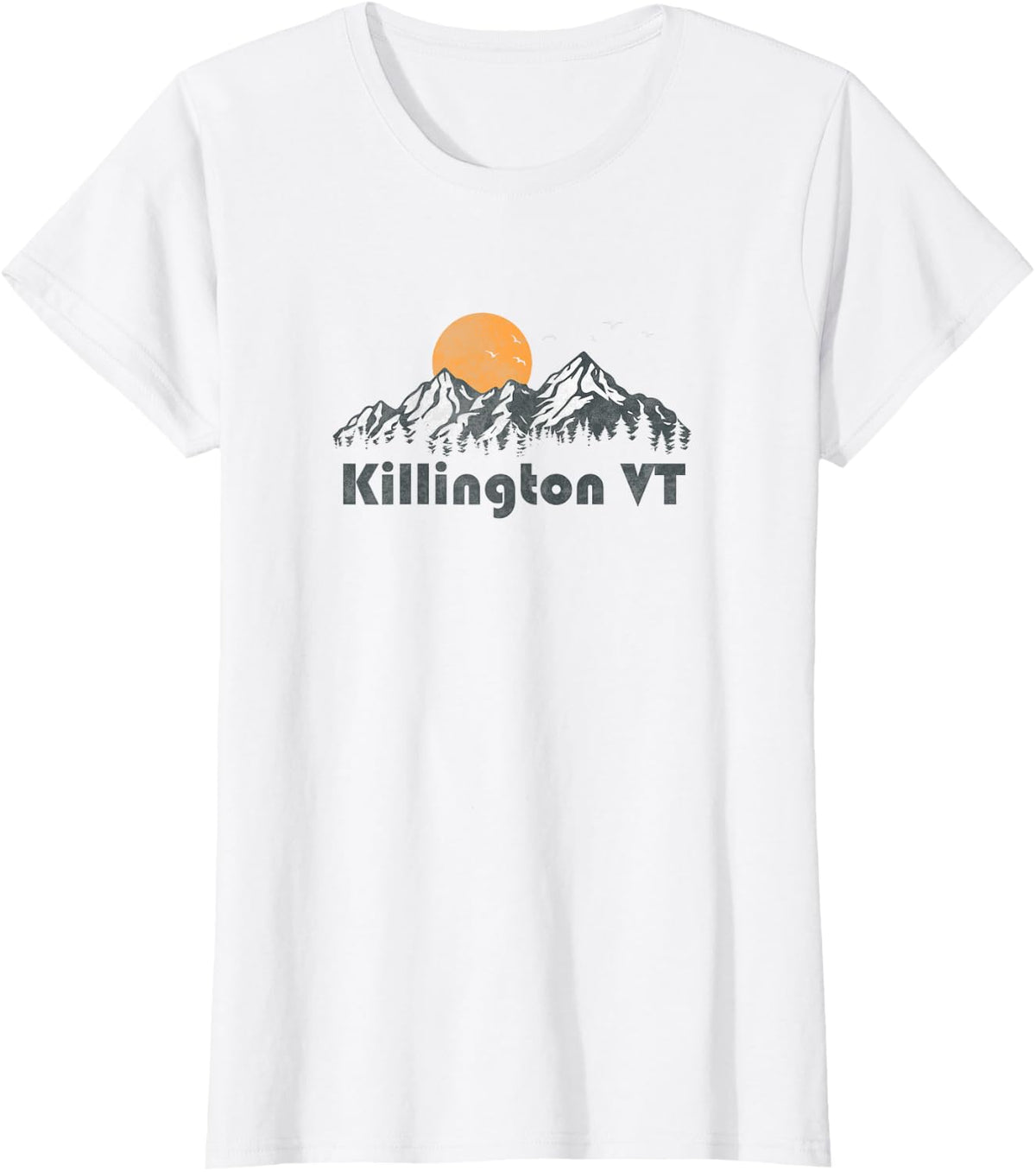 Retro Killington Vermont Vintage 80s Mountain Graphic T-Shirt - White