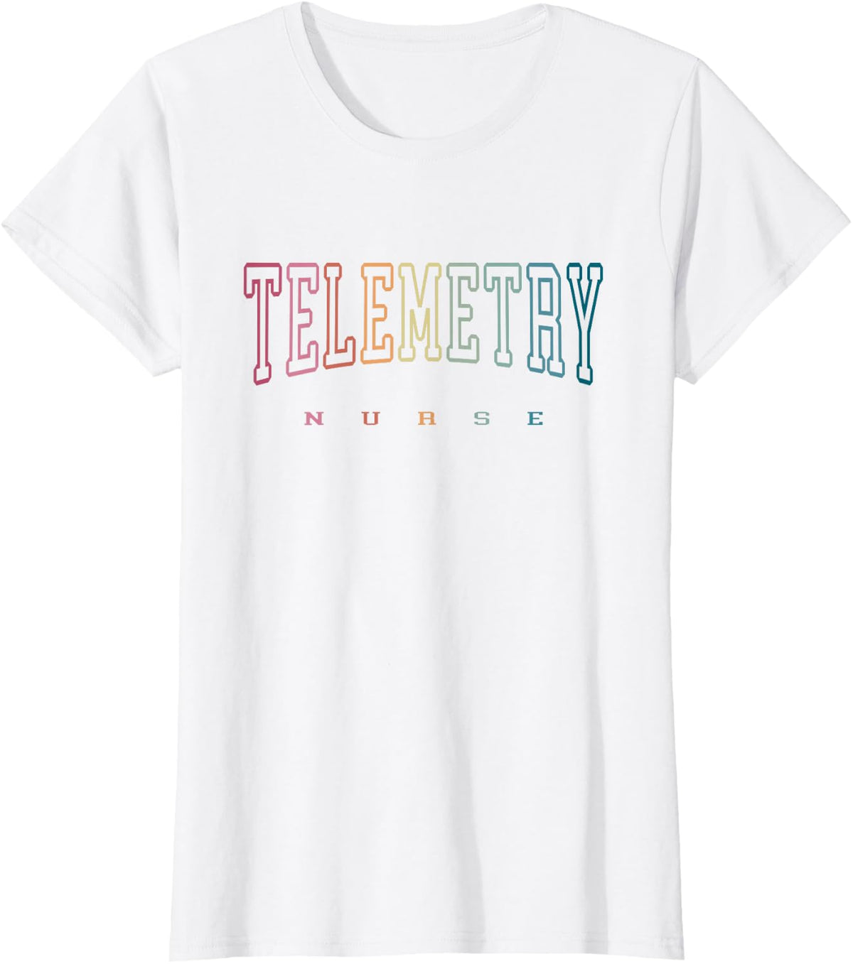 Funny Cardiac Telemetry Nurse Day and Nurse Week Nursing T-Shirt - White