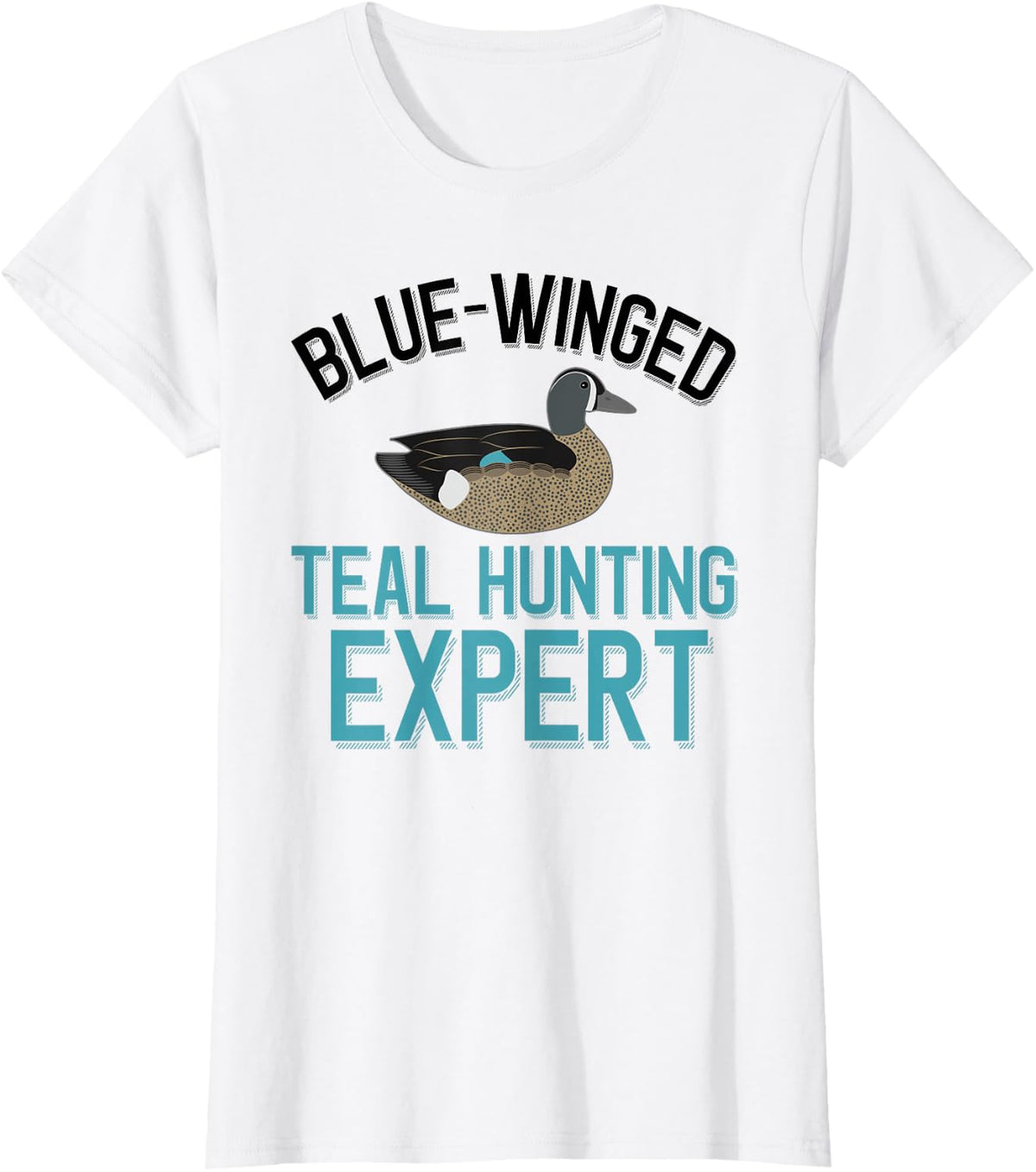 Duck Hunter Blue-Winged Teal Hunting Expert T-Shirt - White