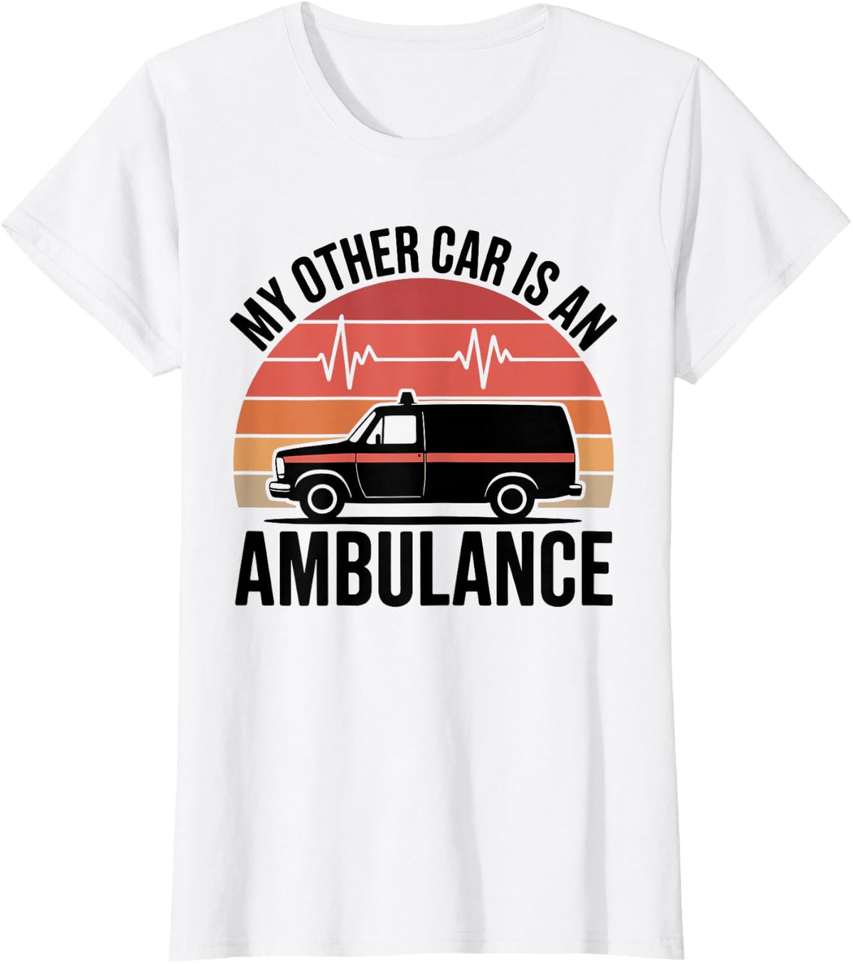 My Other Car is an Ambulance Funny Paramedic T-Shirt - White
