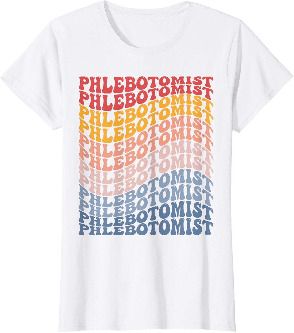 Phlebotomist Groovy Pharmacy Tech T-Shirt - White