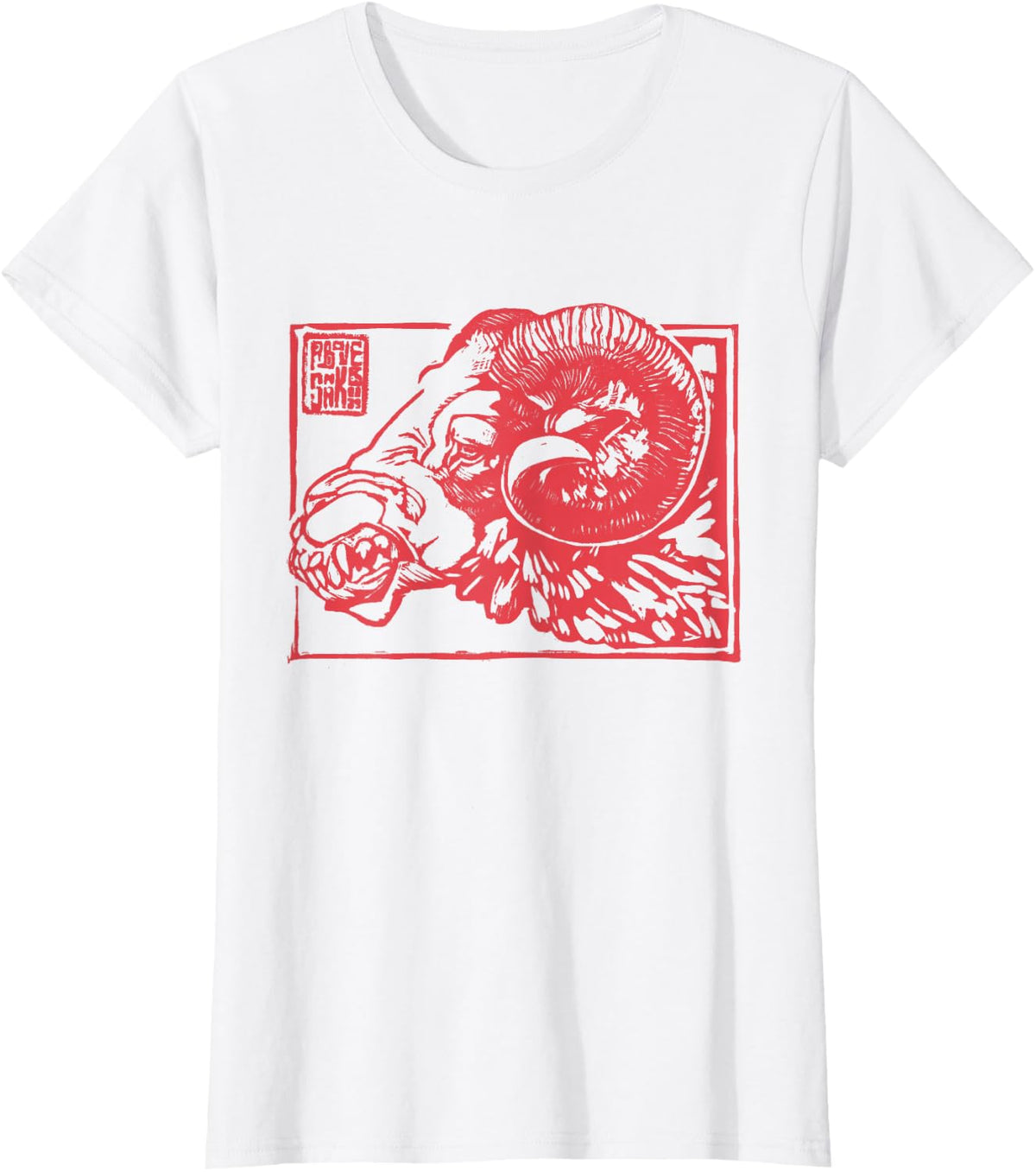 Wolf Sheep Horror Creepy in Sheep’s Clothing T-Shirt - White